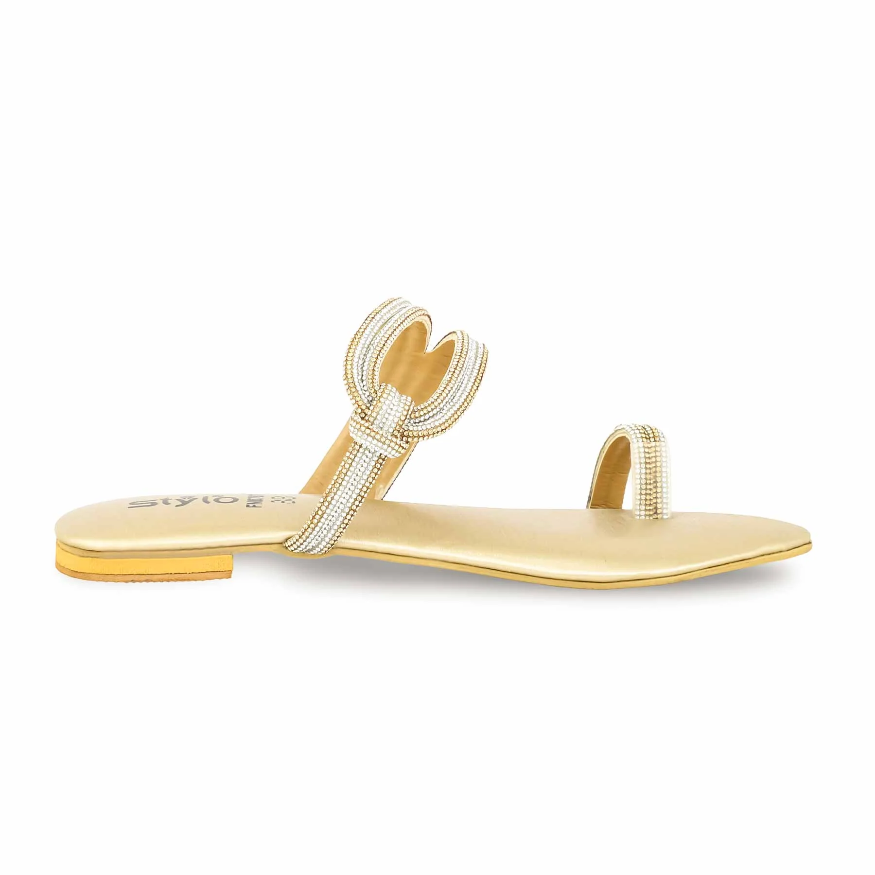 Golden Fancy Chappal FN0787 - Image 2
