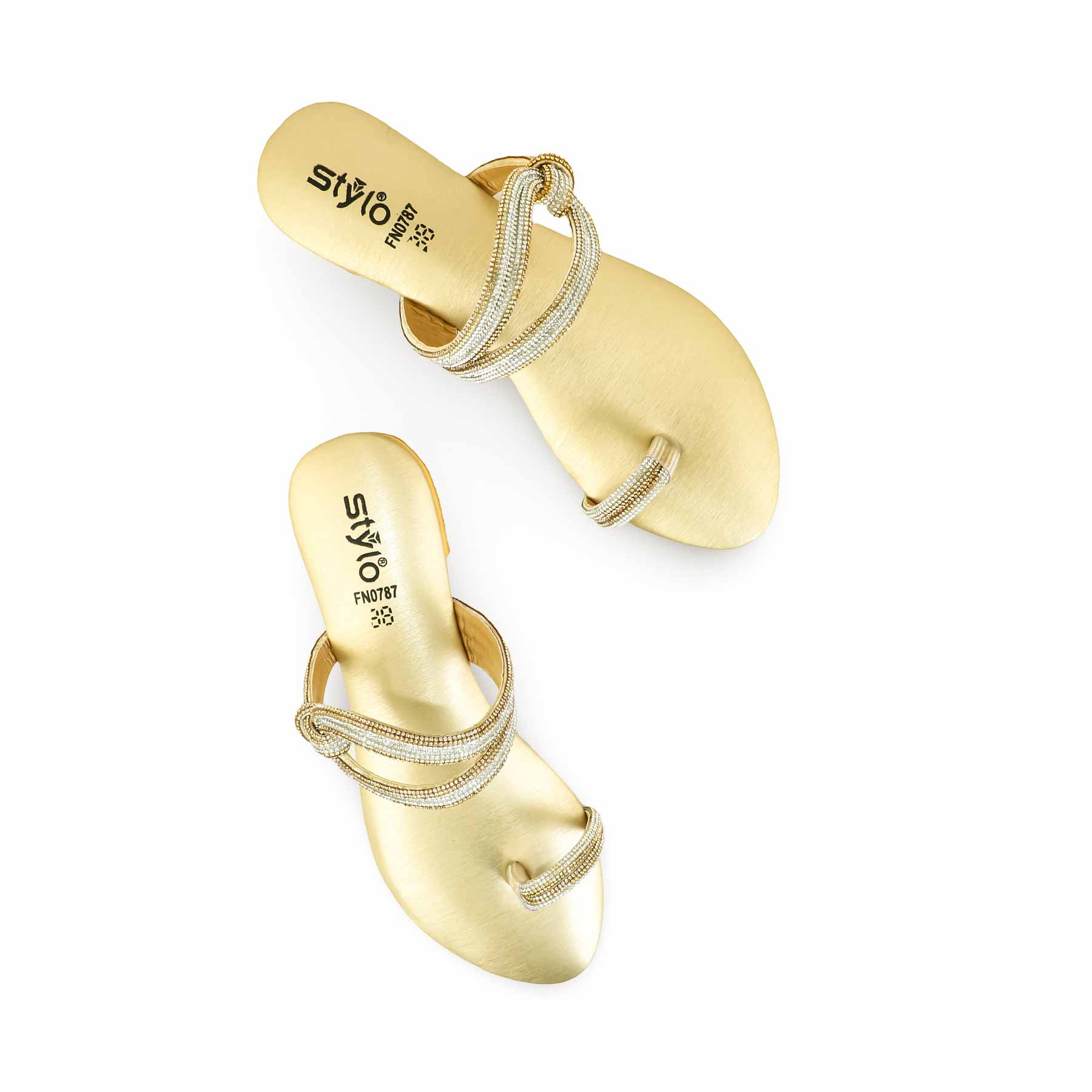 Golden Fancy Chappal FN0787 - Image 5