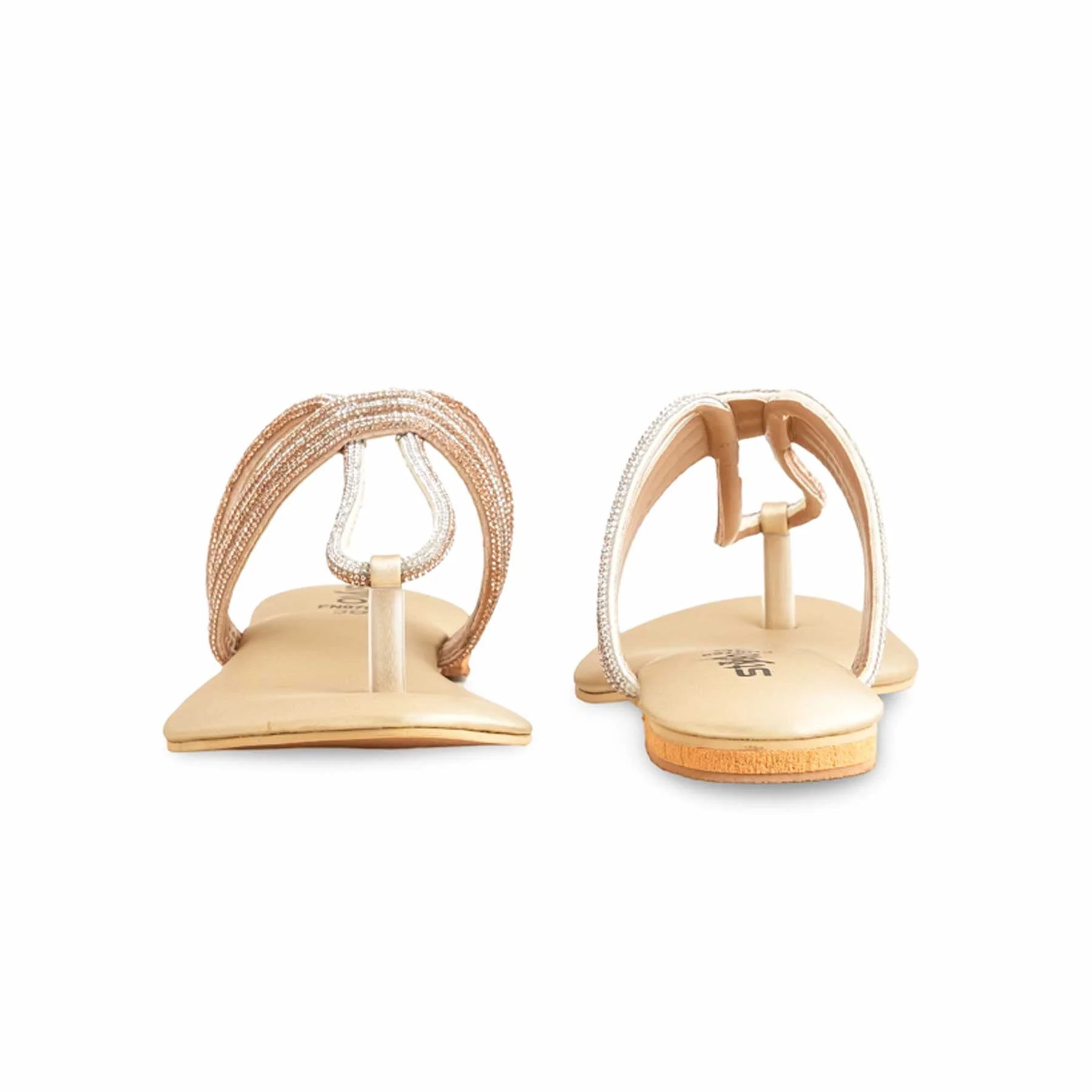 Golden Fancy Chappal FN0788 - Image 5