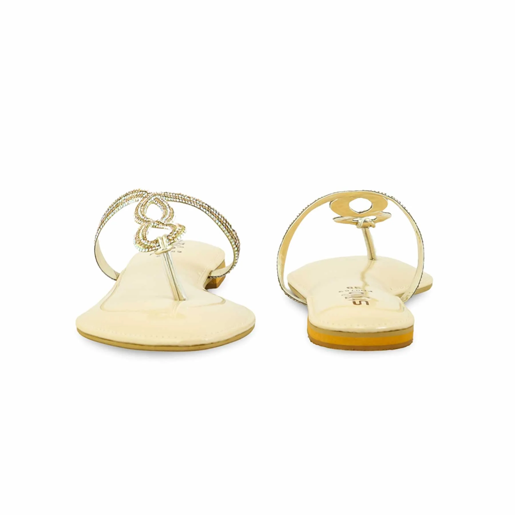 Golden Fancy Chappal FN0789 - Image 4