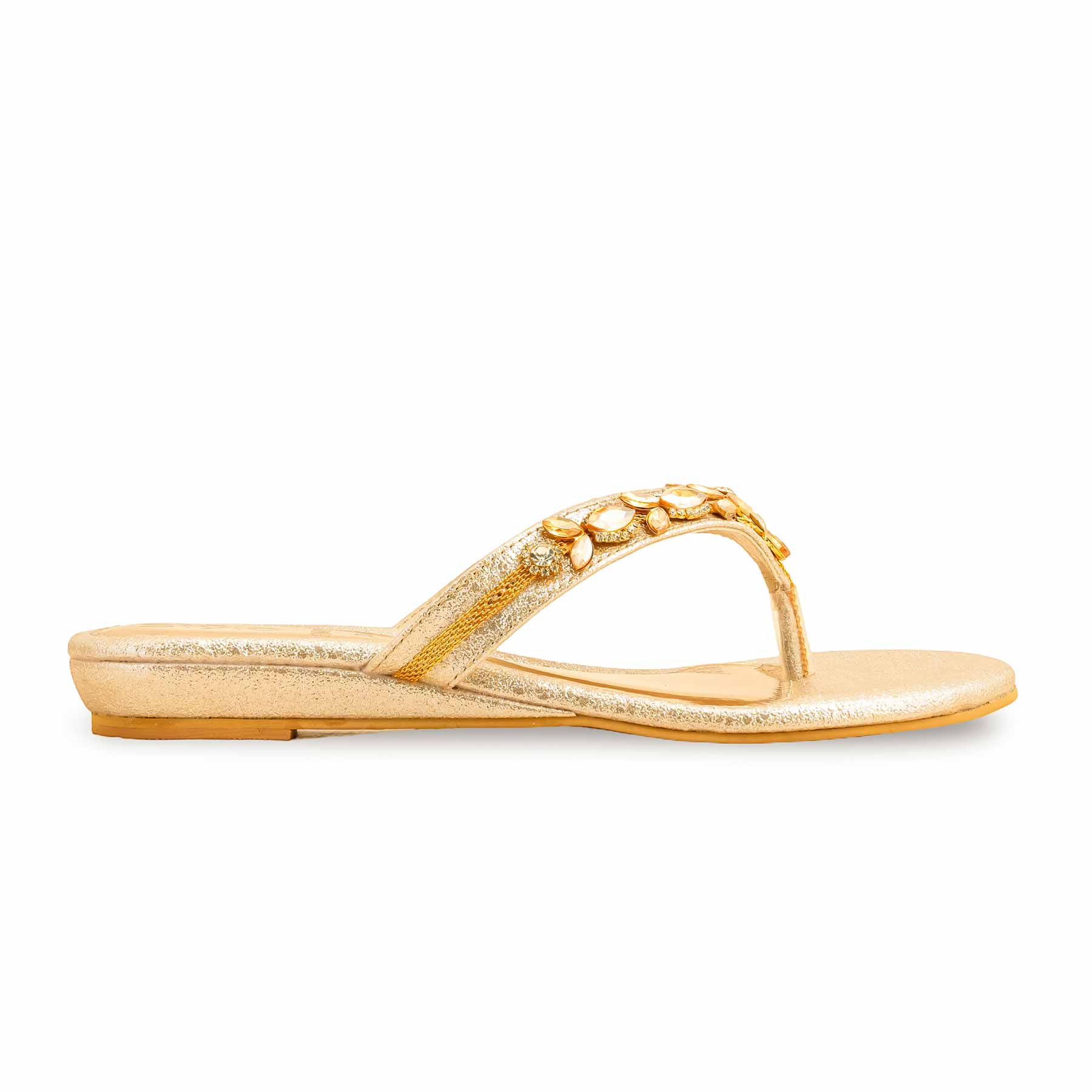 Golden Fancy Chappal FN0791 - Image 2