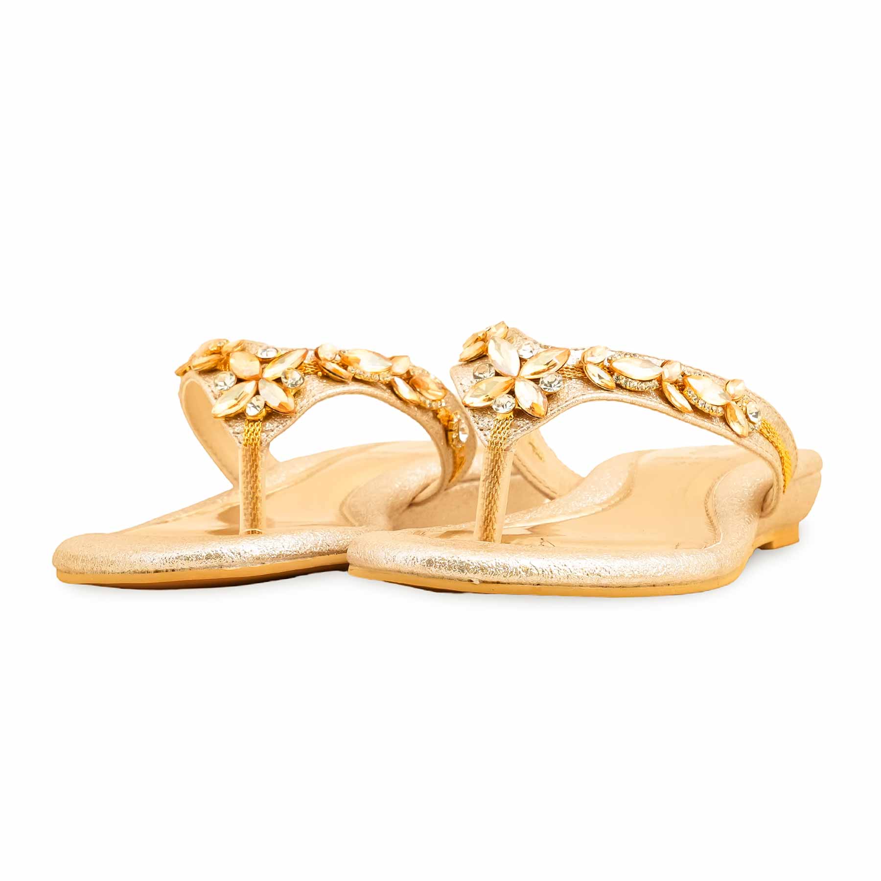 Golden Fancy Chappal FN0791 - Image 3