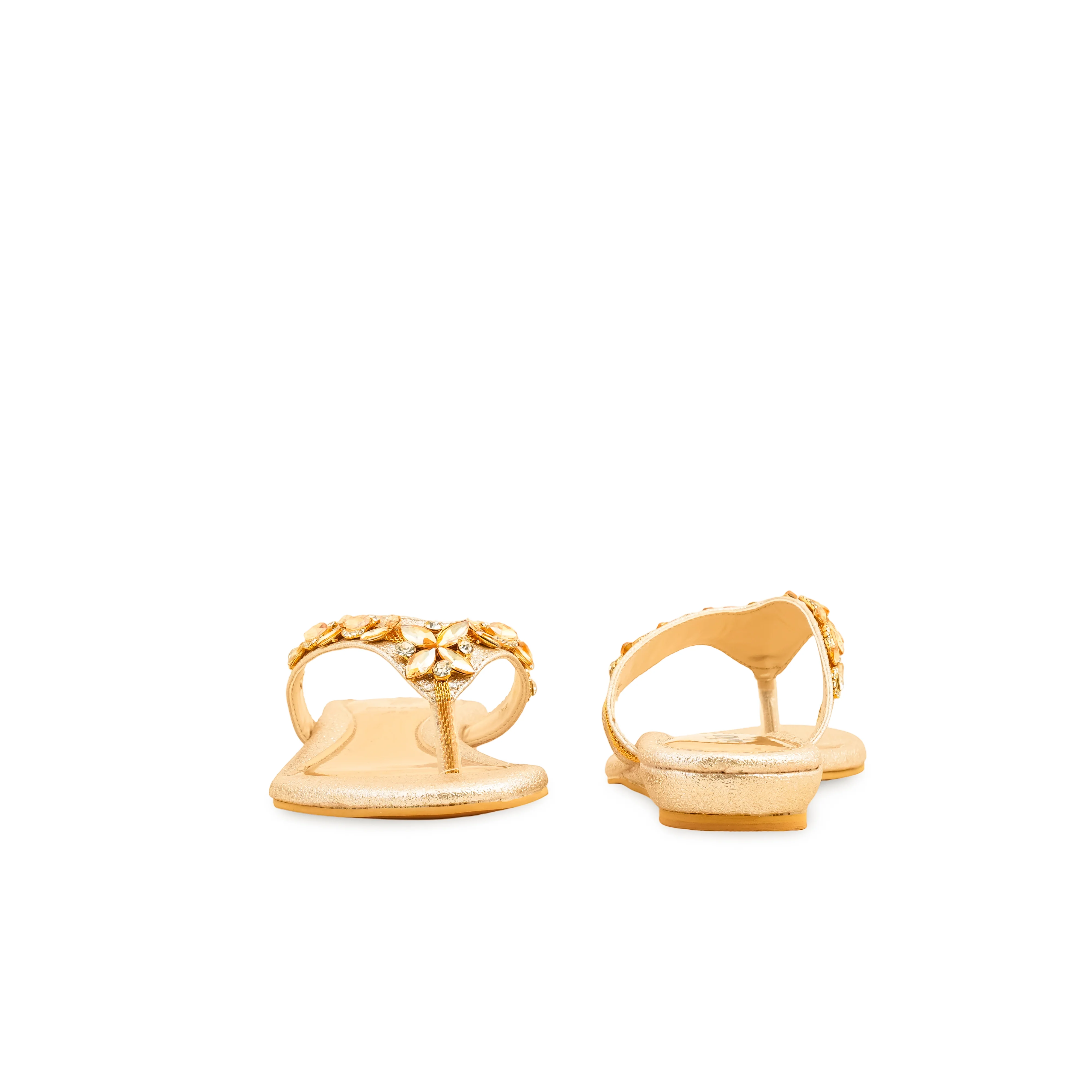 Golden Fancy Chappal FN0791 - Image 4