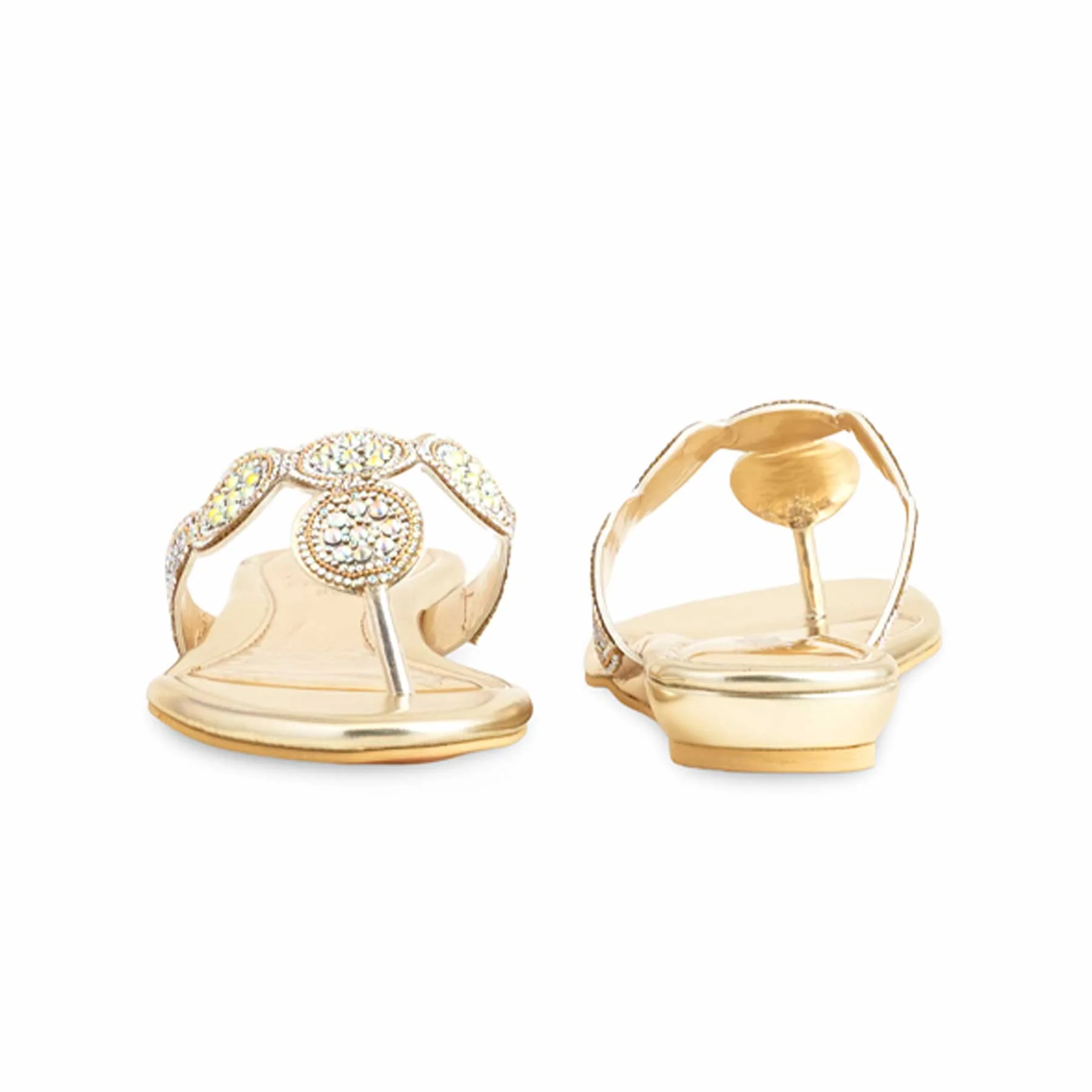 Golden Fancy Chappal FN0792 - Image 4