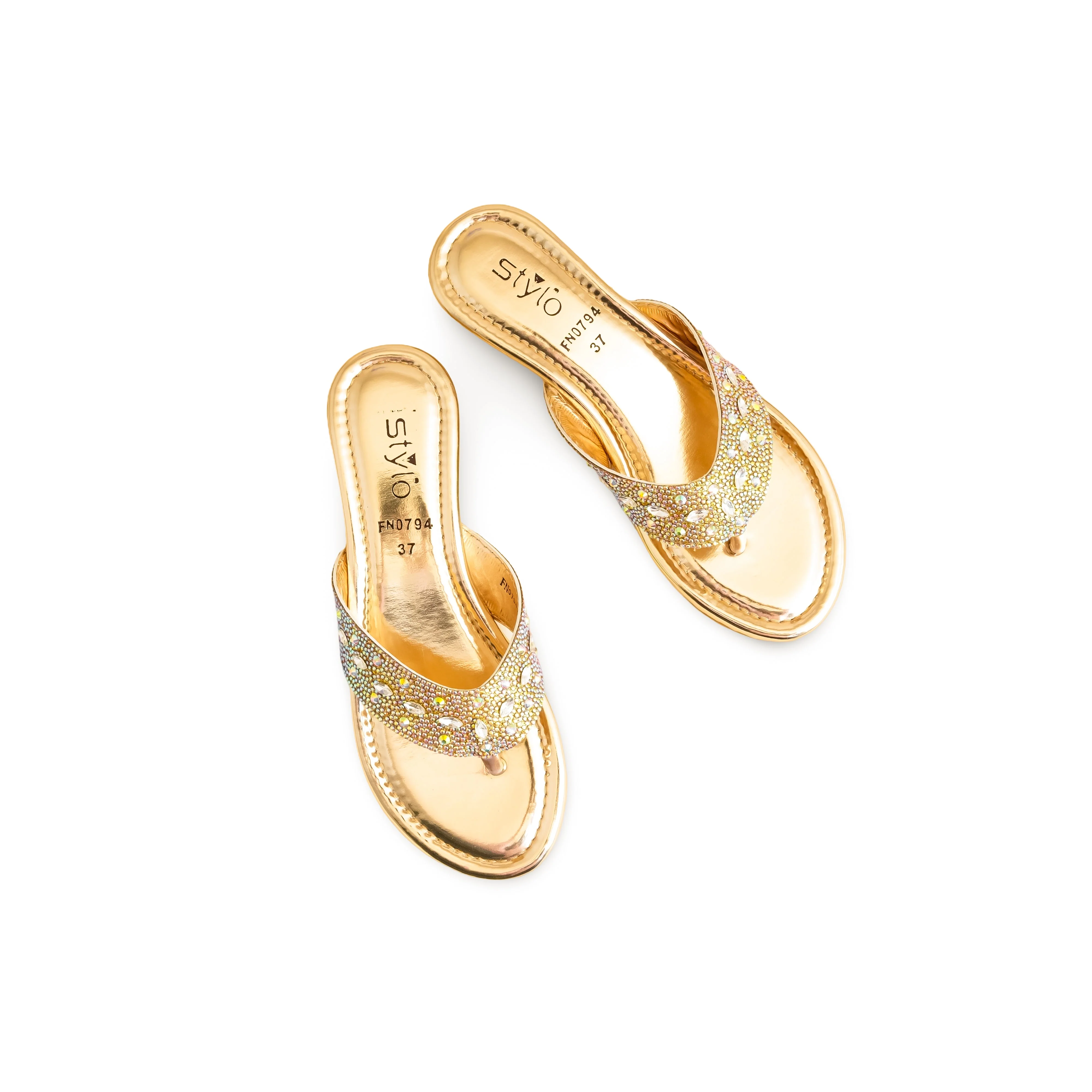 Golden Fancy Chappal FN0794 - Image 5