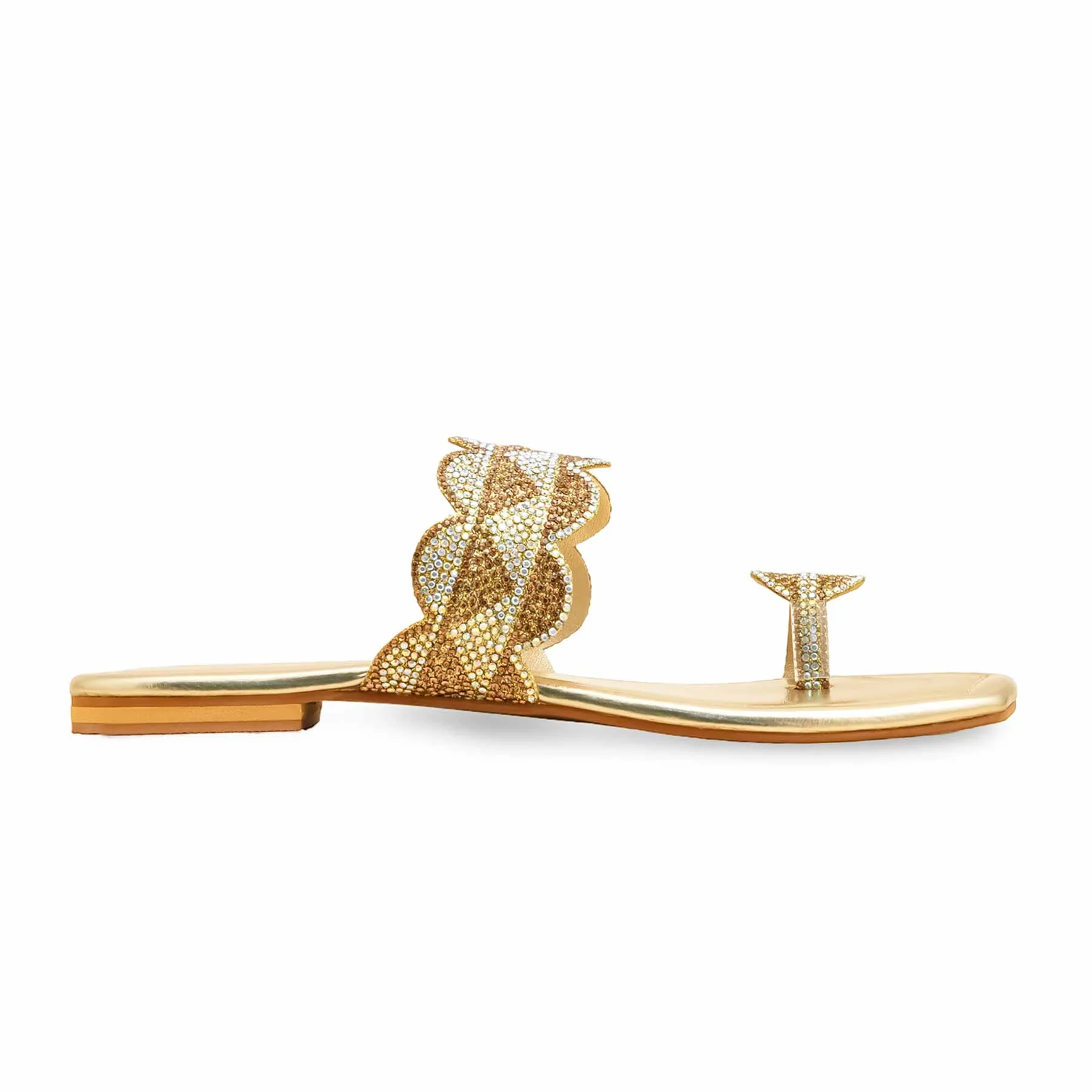 Golden Fancy Chappal FN0817 - Image 2