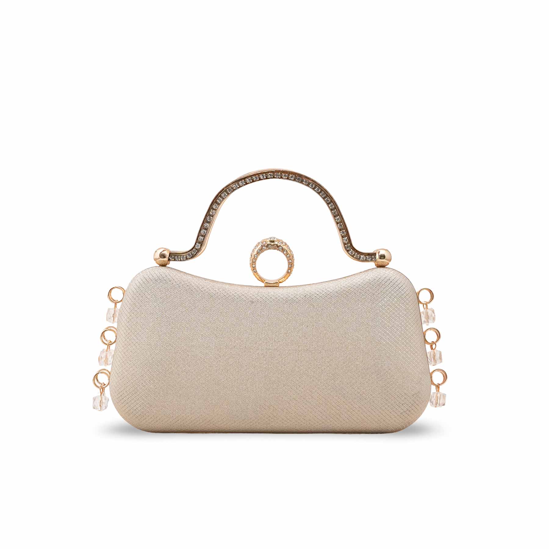Golden Fancy Clutch For Ladies P15704 - Image 2