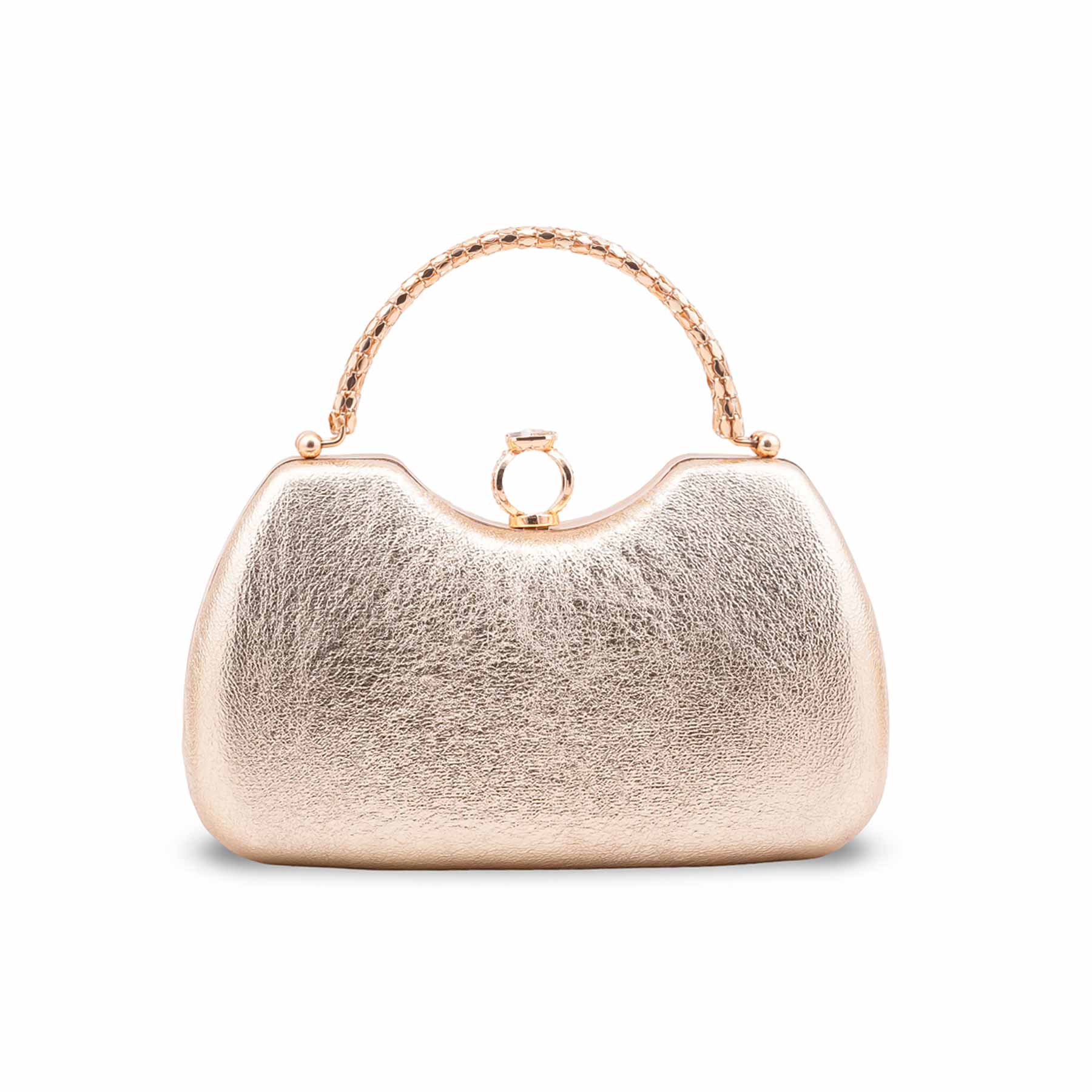 Golden Fancy Clutch For Ladies P24447 - Image 2