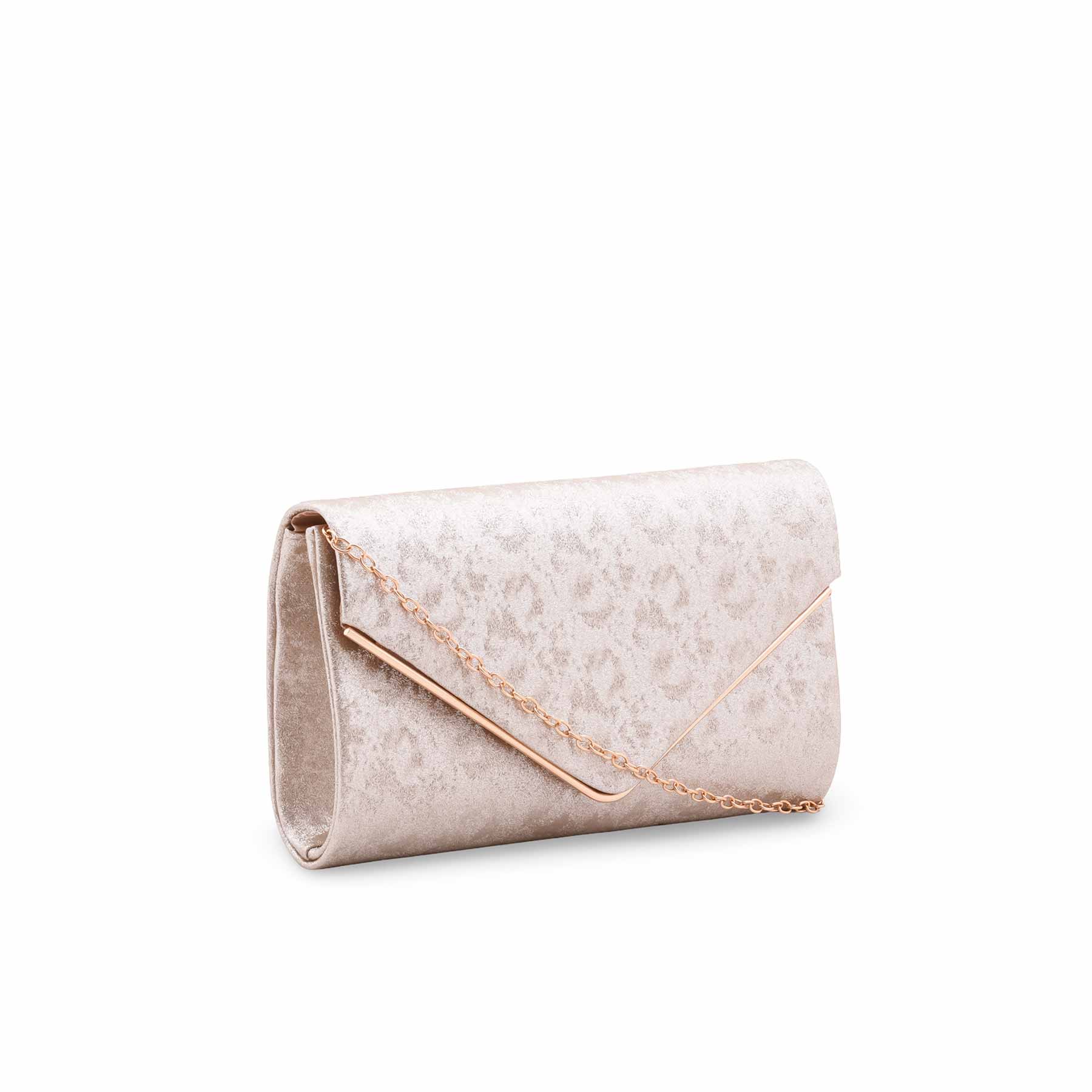 Golden Fancy Clutch For Ladies P24457 - Image 3