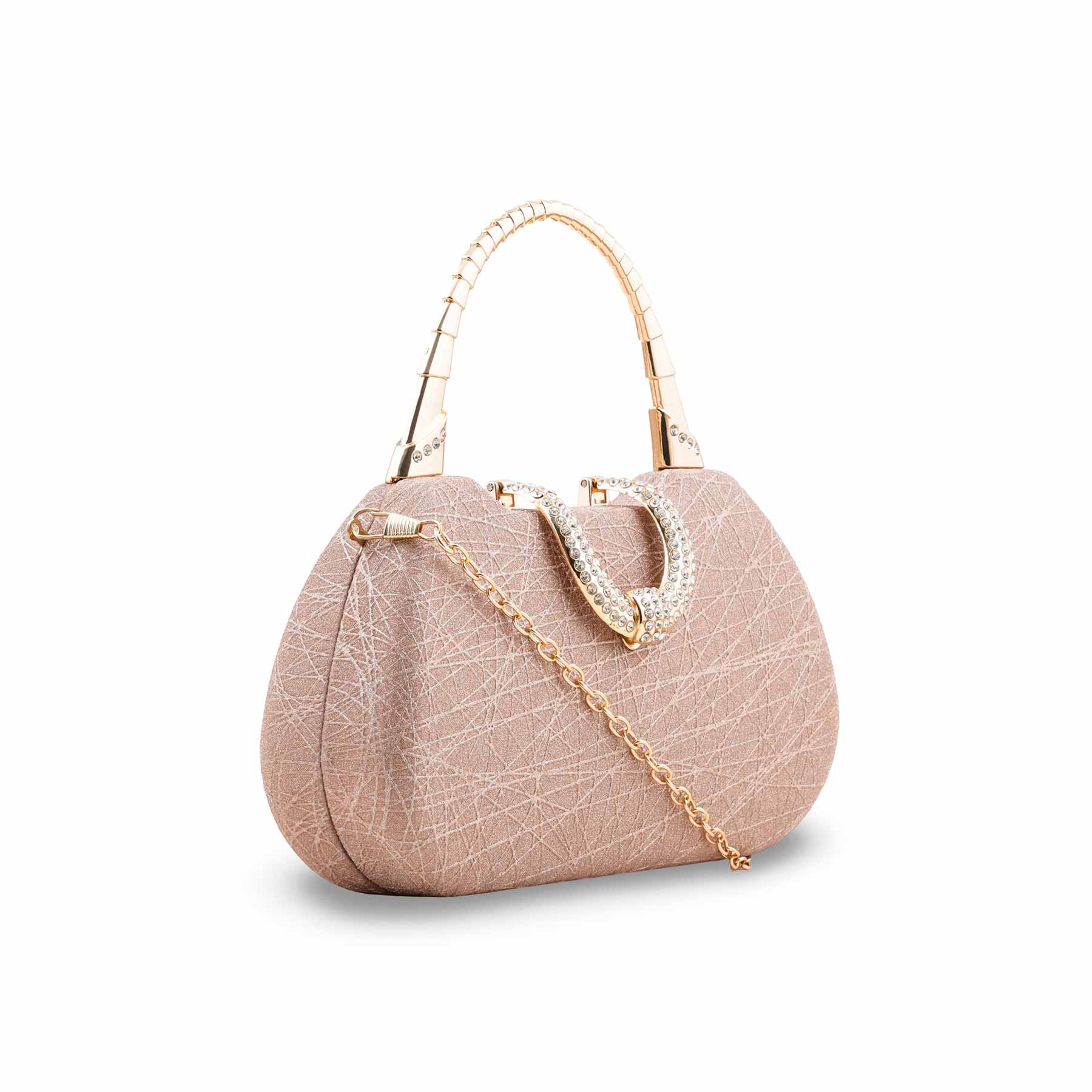 Golden Fancy Clutch For Women P24402 - Image 3