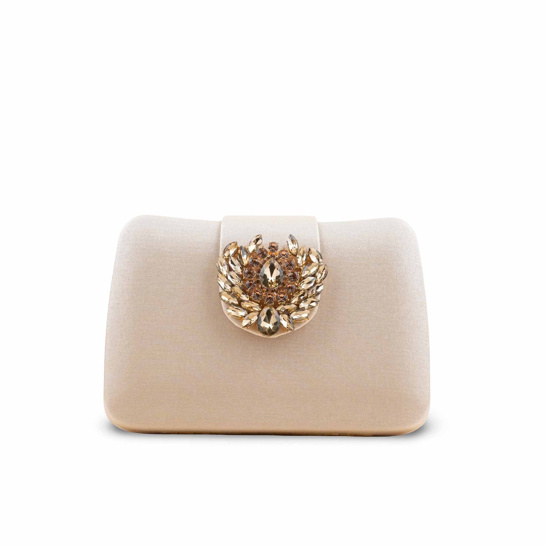 Golden Fancy Clutch For Women P24406 - Image 2