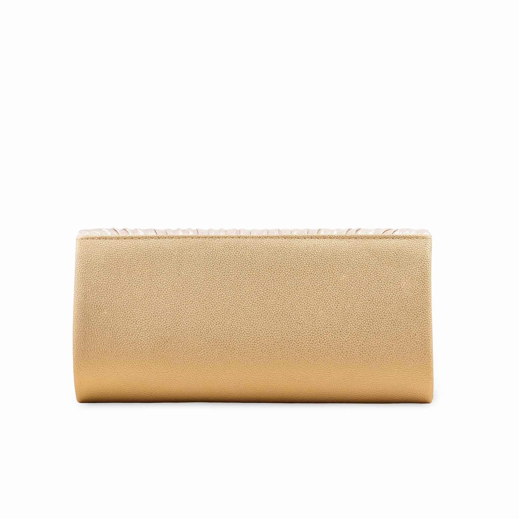 Golden Fancy Clutch For Women P24420 - Image 4