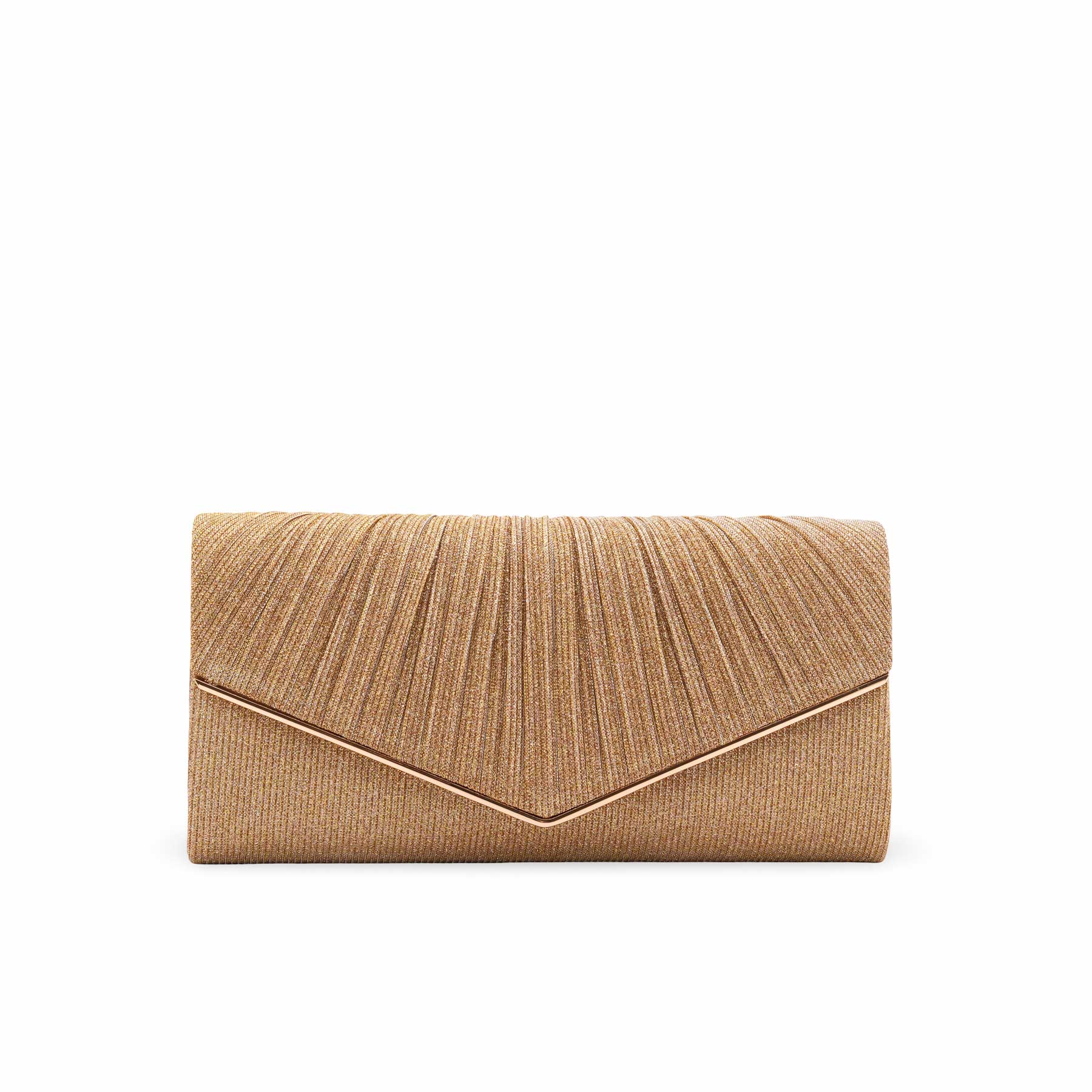 Golden Fancy Clutch For Women P24428 - Image 2