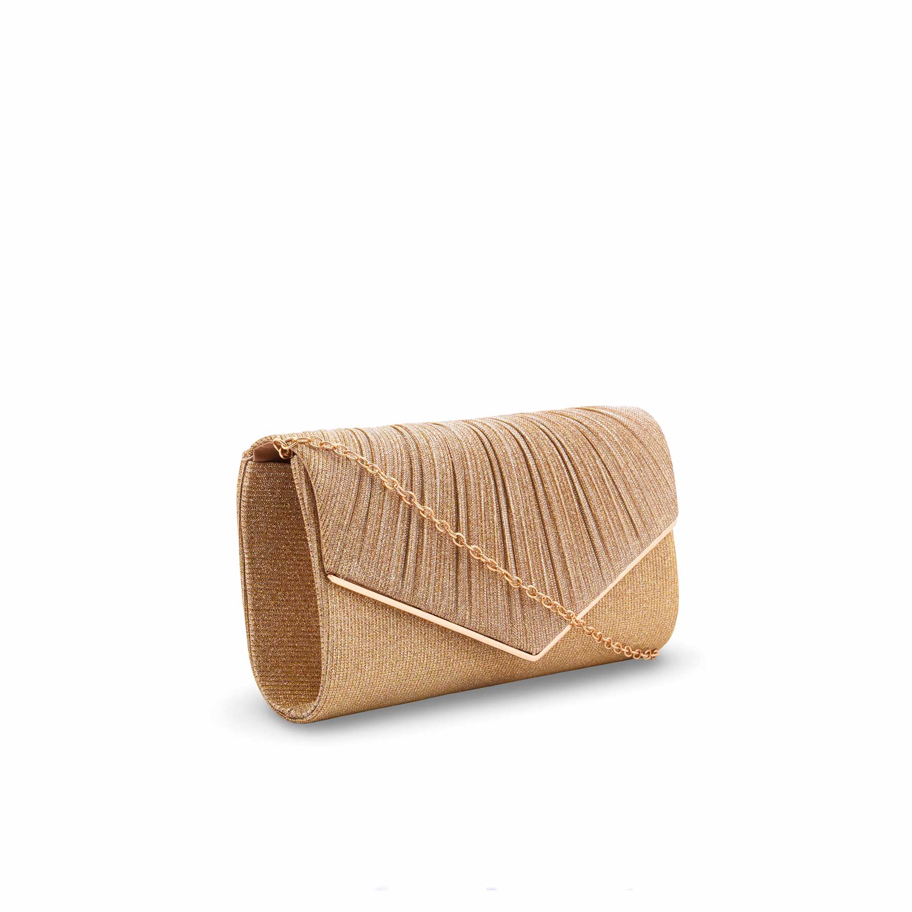 Golden Fancy Clutch For Women P24428 - Image 3