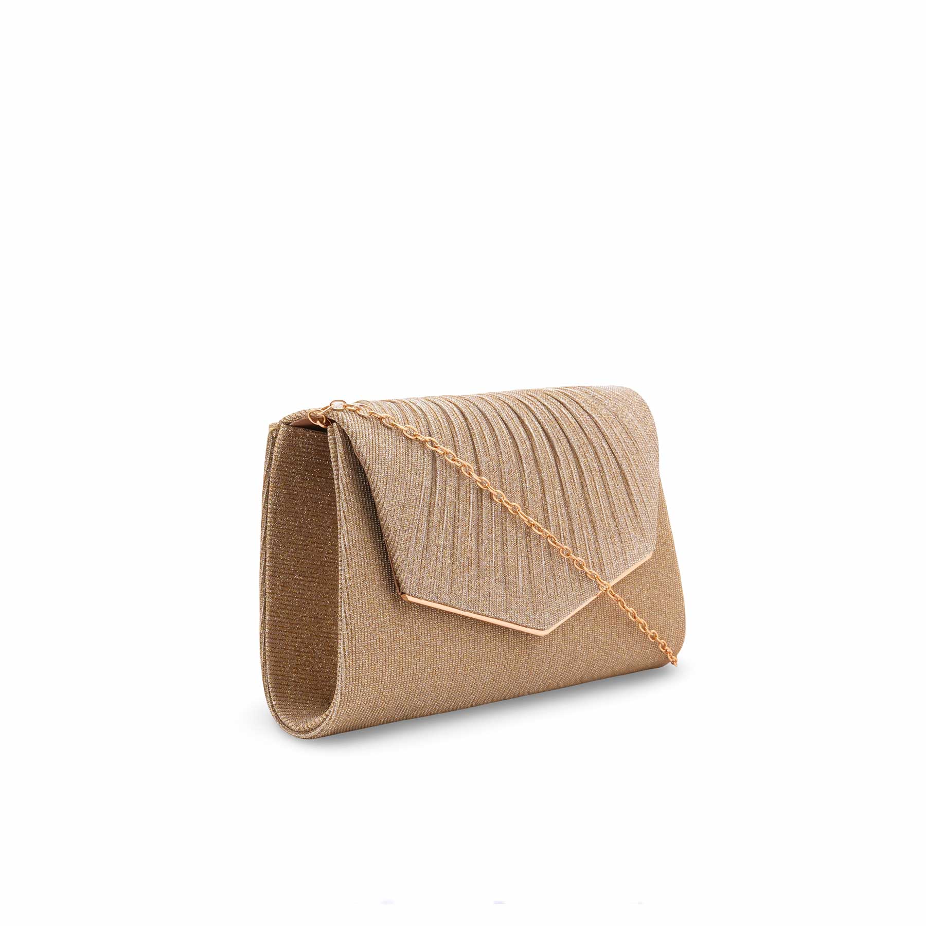 Golden Fancy Clutch For Women P24430 - Image 3