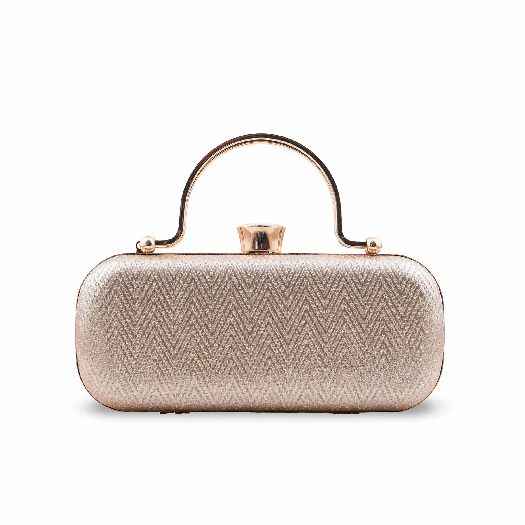 Golden Fancy Clutch For Women P24432 - Image 2