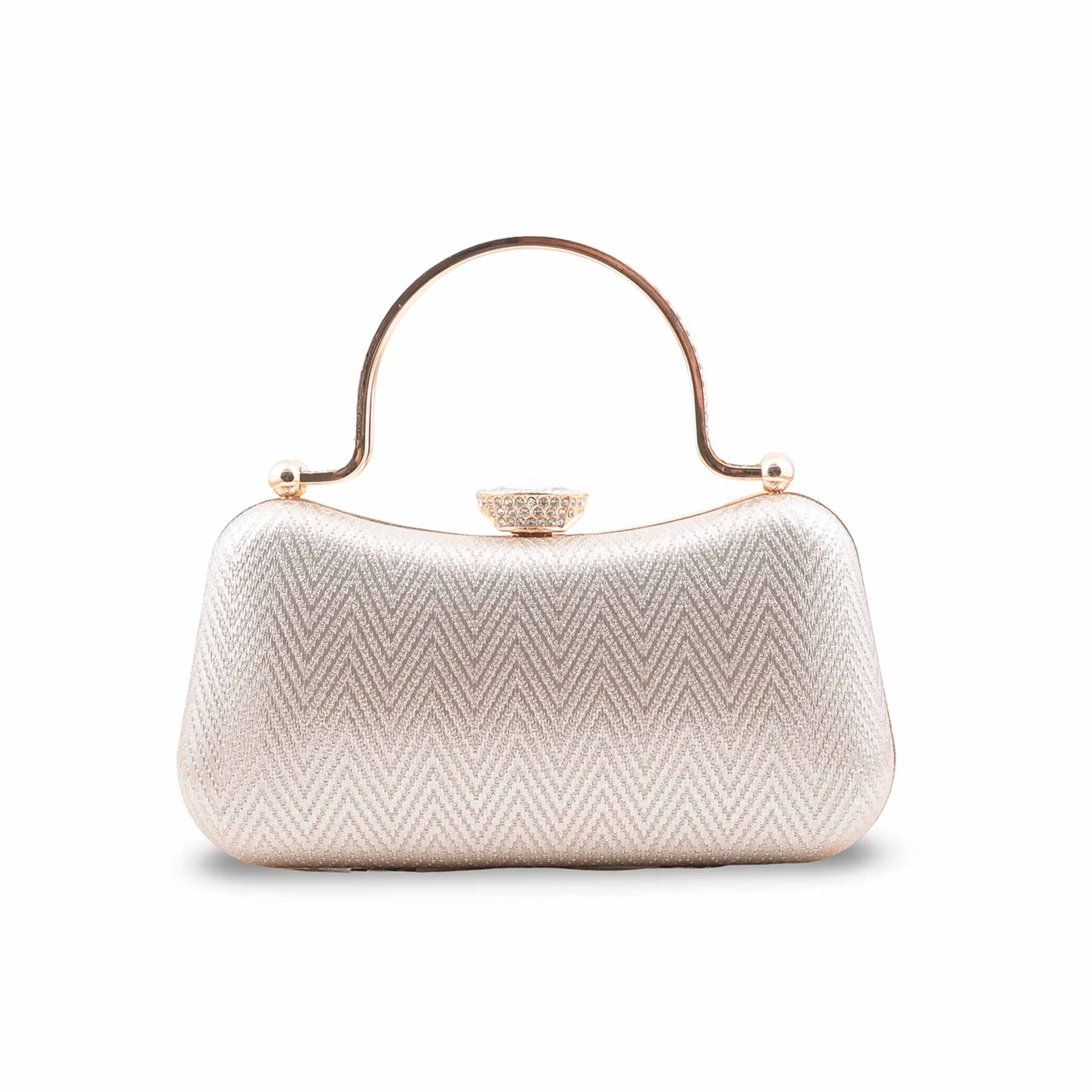 Golden Fancy Clutch For Women P24434 - Image 2