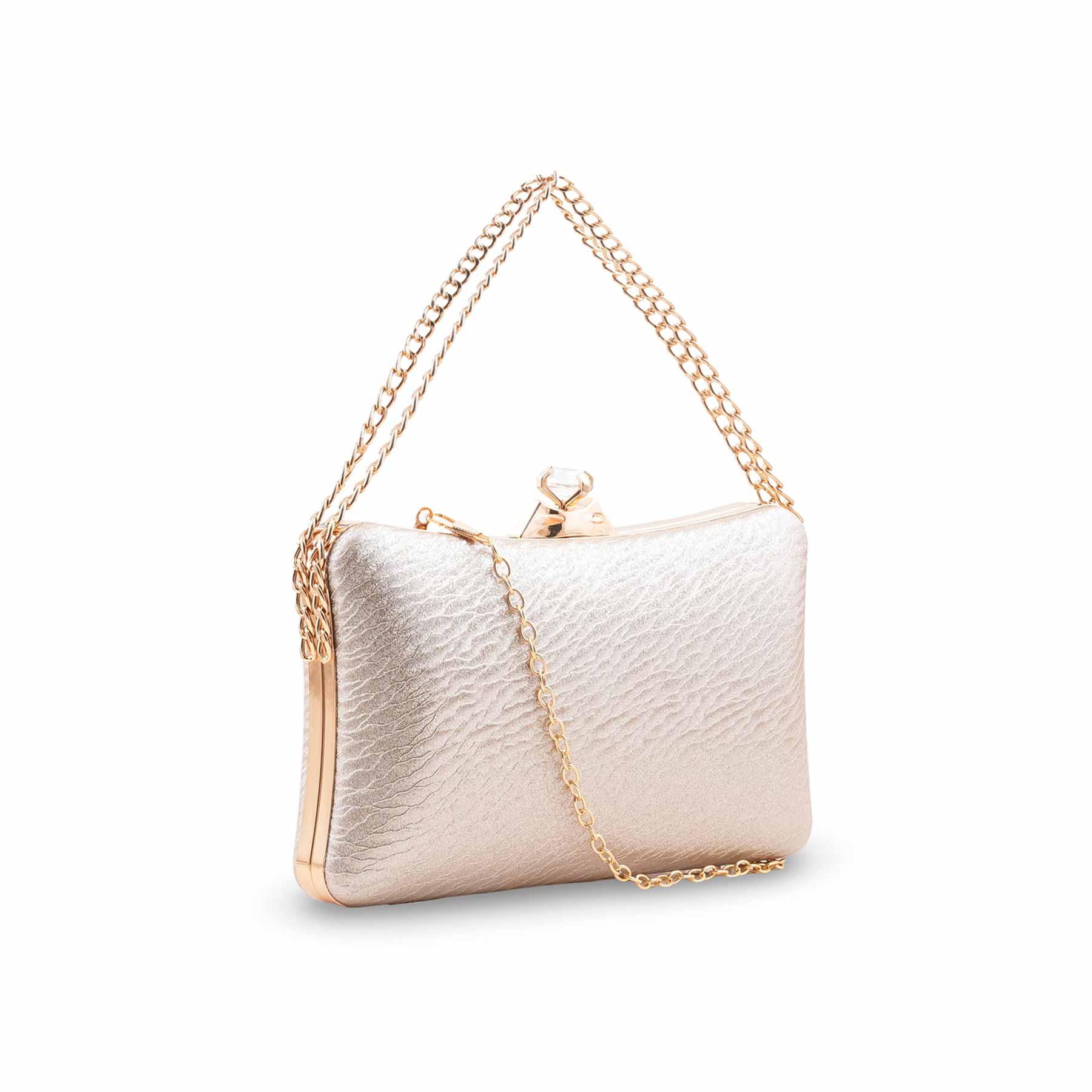 Golden Fancy Clutch For Women P24435 - Image 3