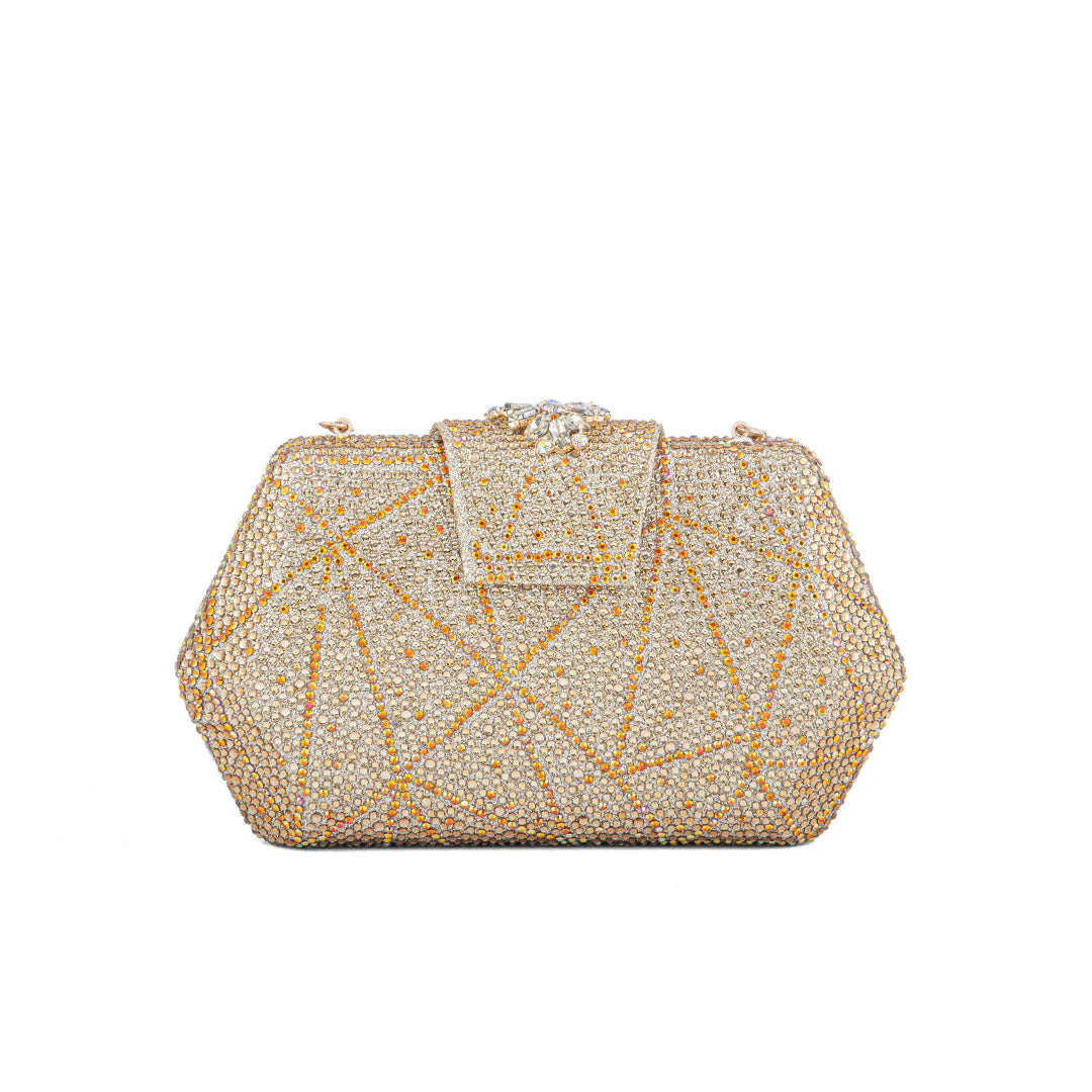 Golden Fancy Clutch P24202 - Image 4