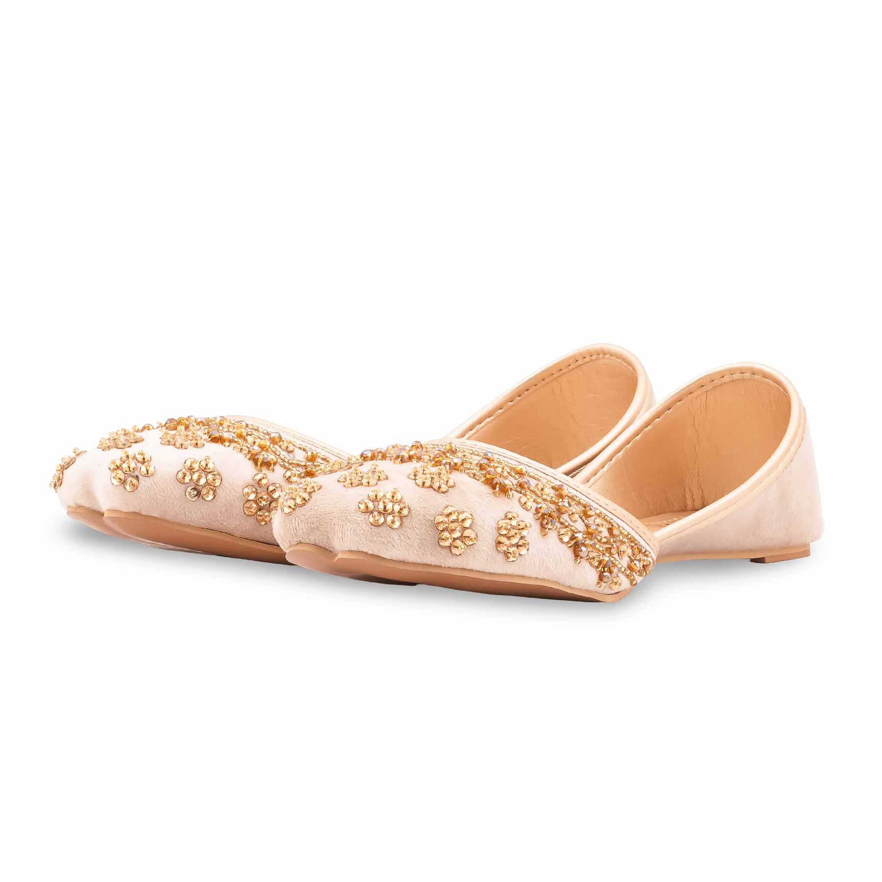 Golden Fancy Khussa For Ladies EC8610 - Image 4