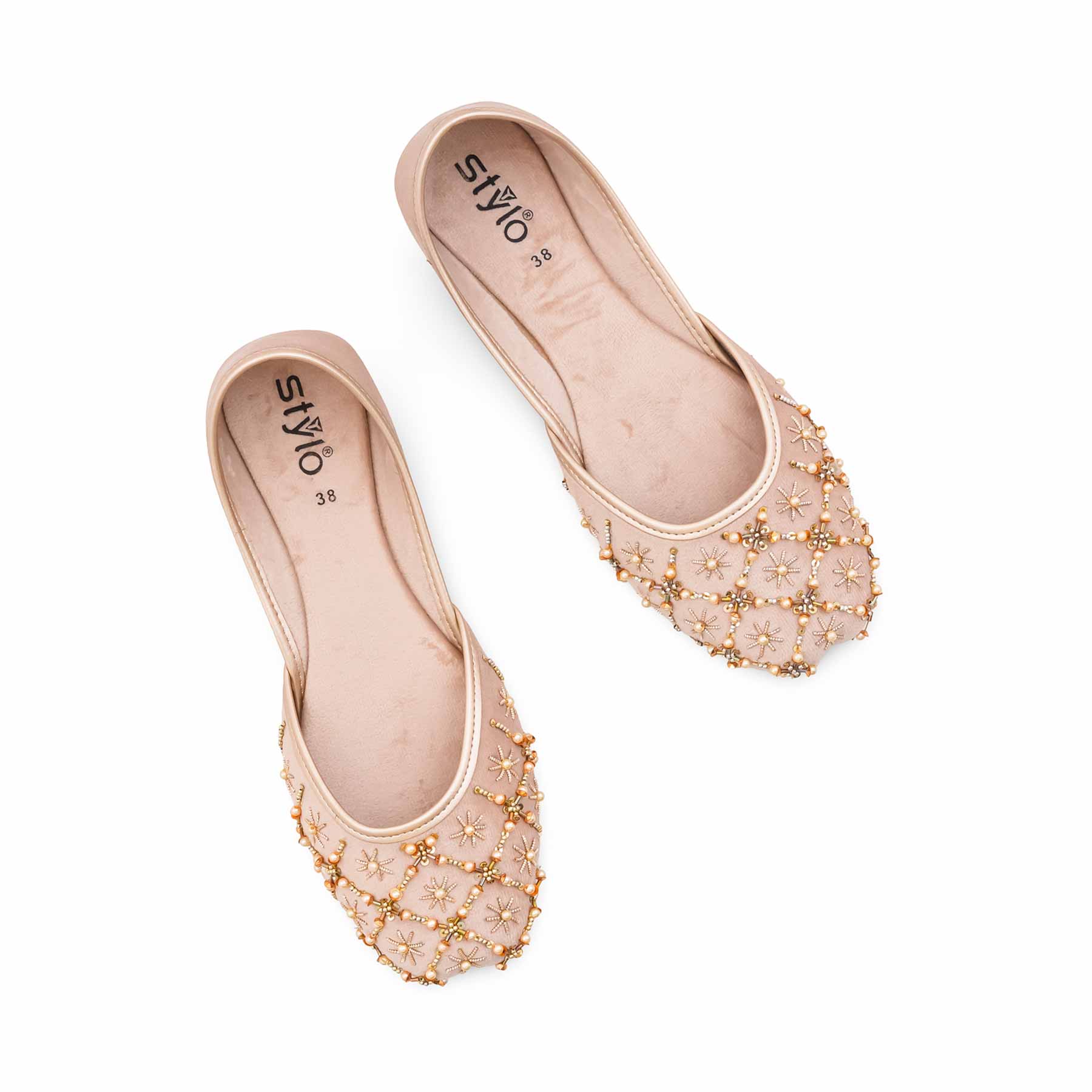 Golden Fancy Khussa For Ladies EC8626 - Image 5