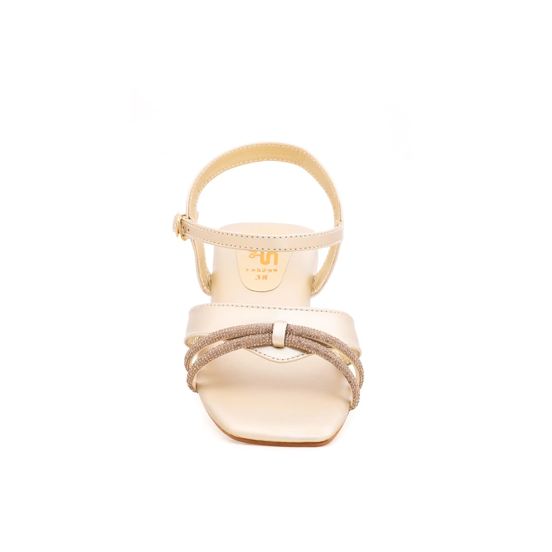 Golden Fancy Sandal FN5299 - Image 3