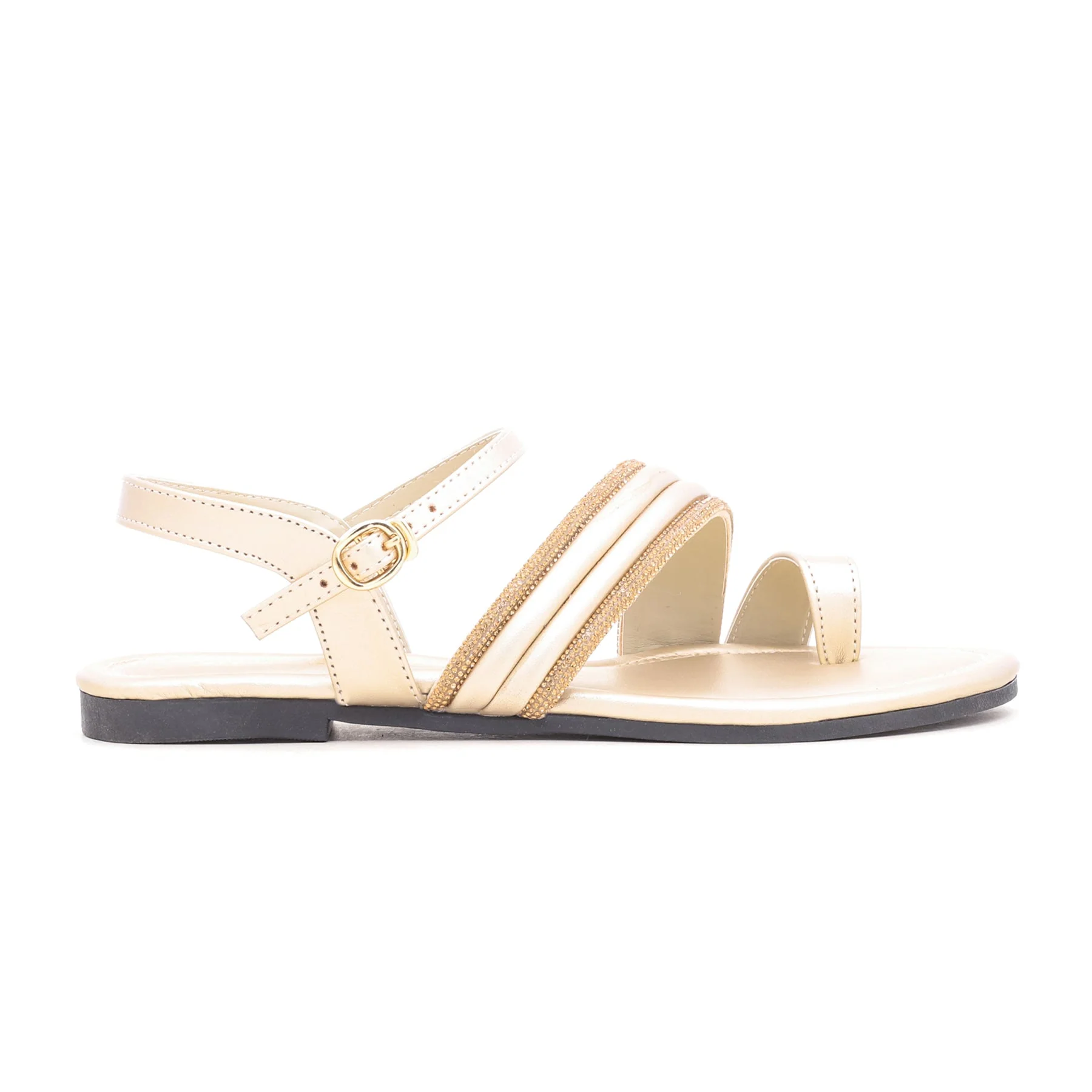 Golden Fancy Sandal FN5312 - Image 3