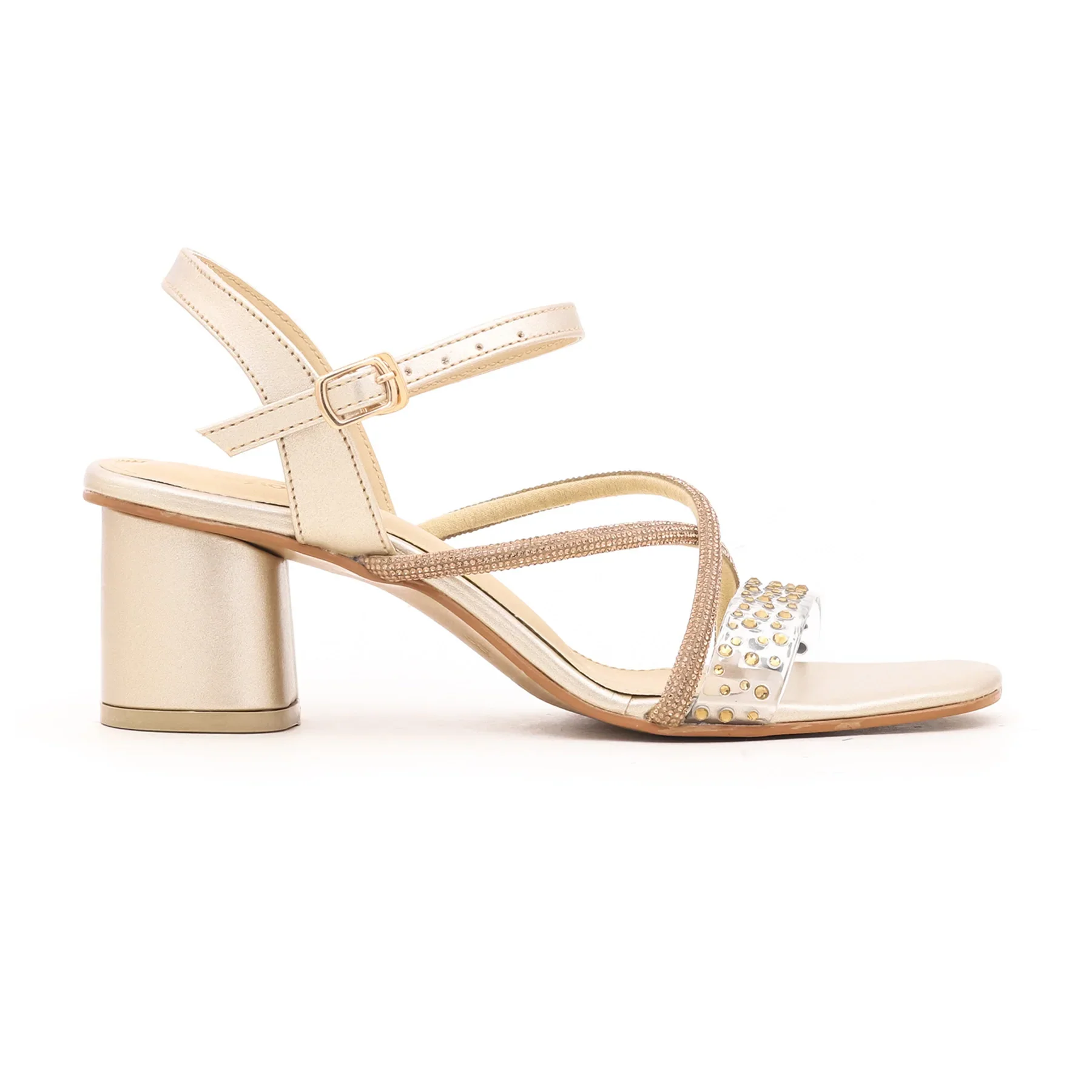 Golden Fancy Sandal FN5420 - Image 2