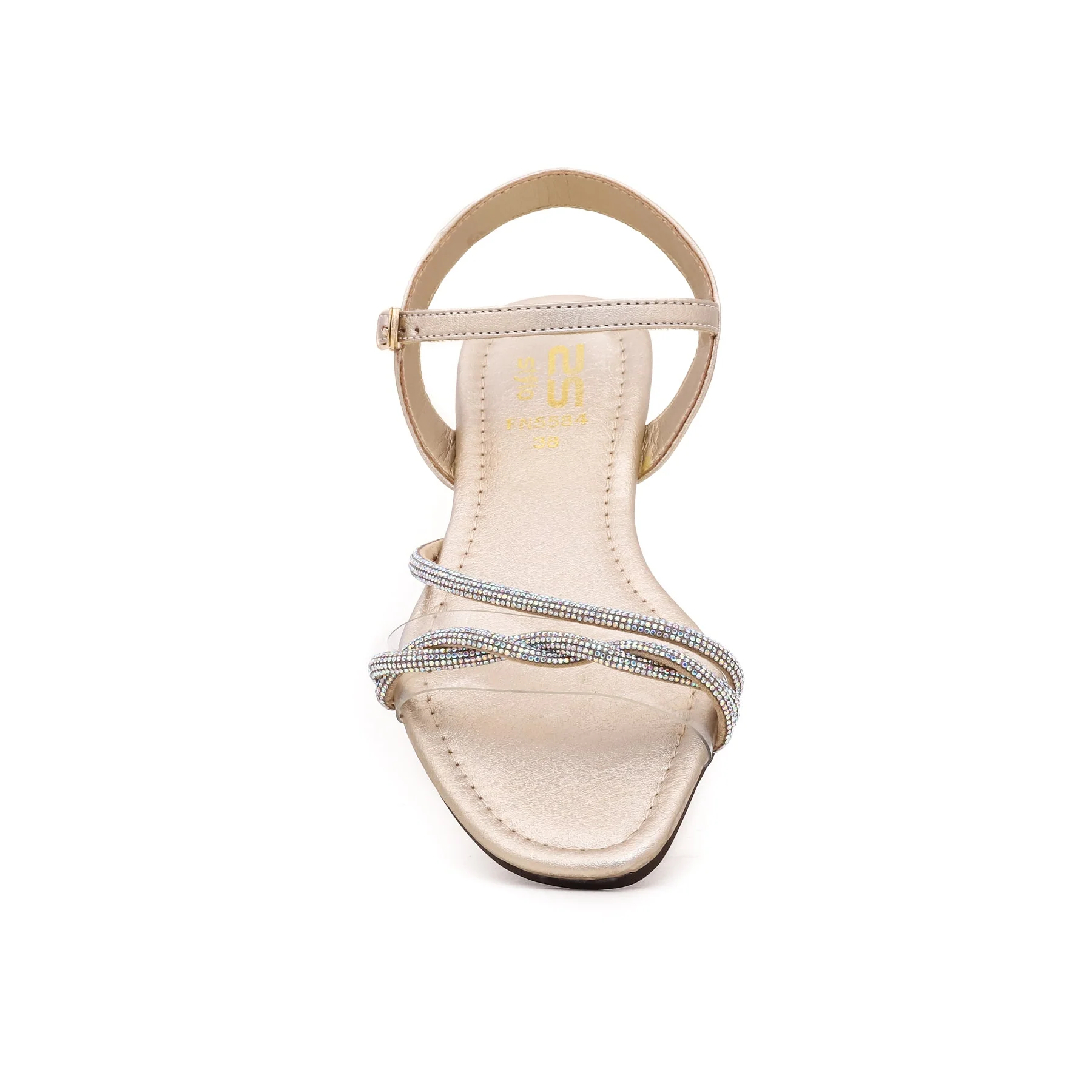 Golden Fancy Sandal FN5584 - Image 3