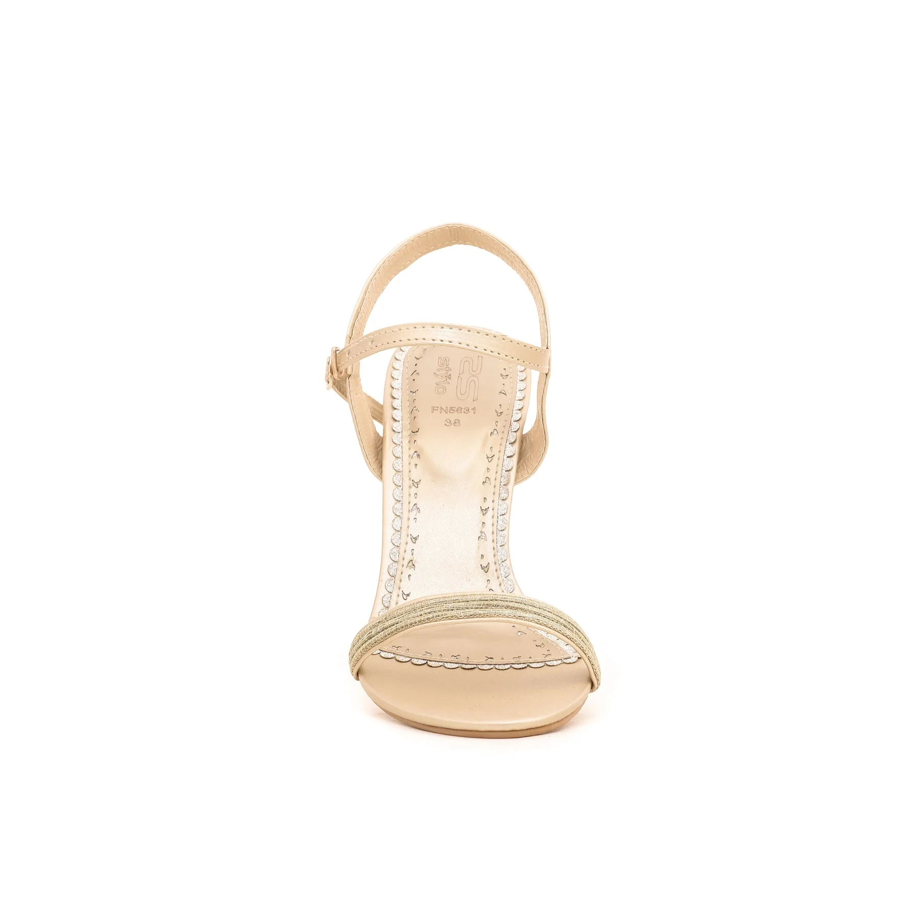 Golden Fancy Sandal FN5631 - Image 3