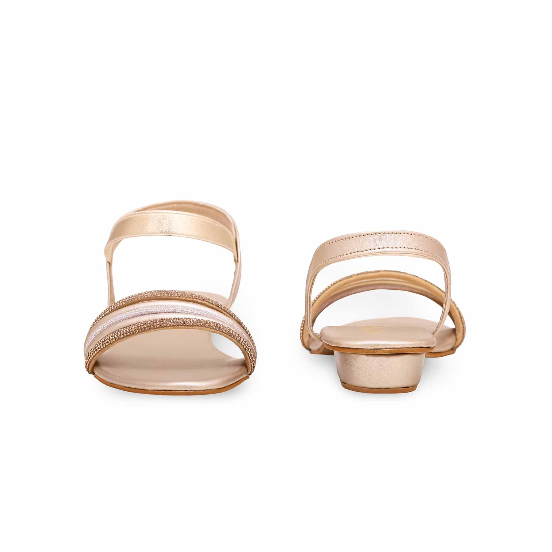 Golden Fancy Sandal FN5797 - Image 3