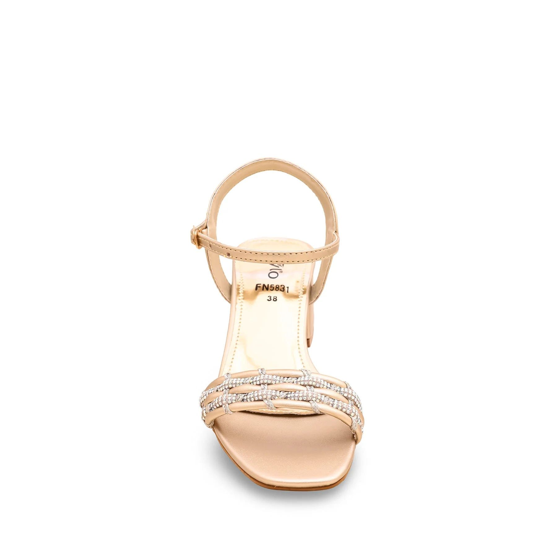 Golden Fancy Sandal FN5831 - Image 3