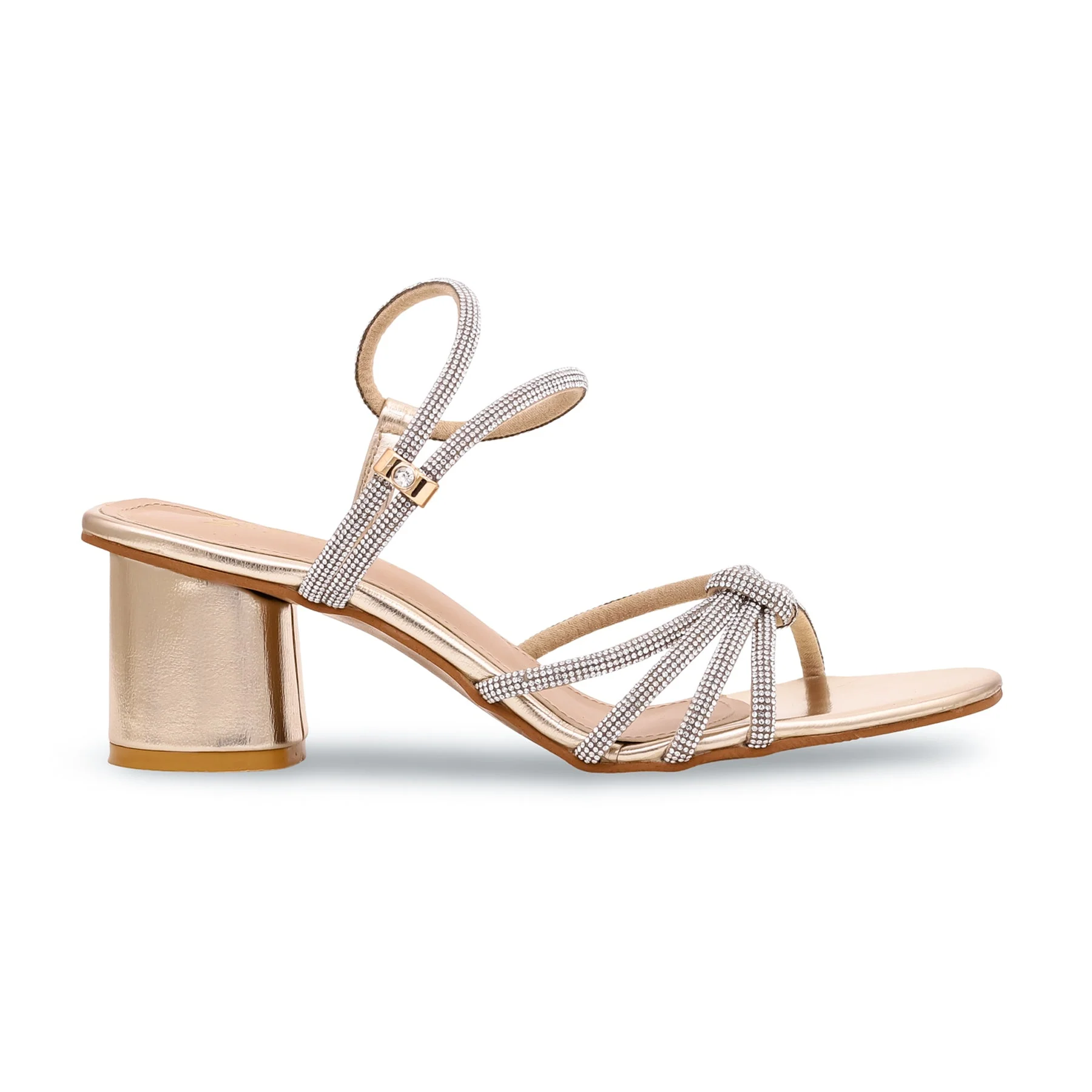 Golden Fancy Sandal FN5841 - Image 2