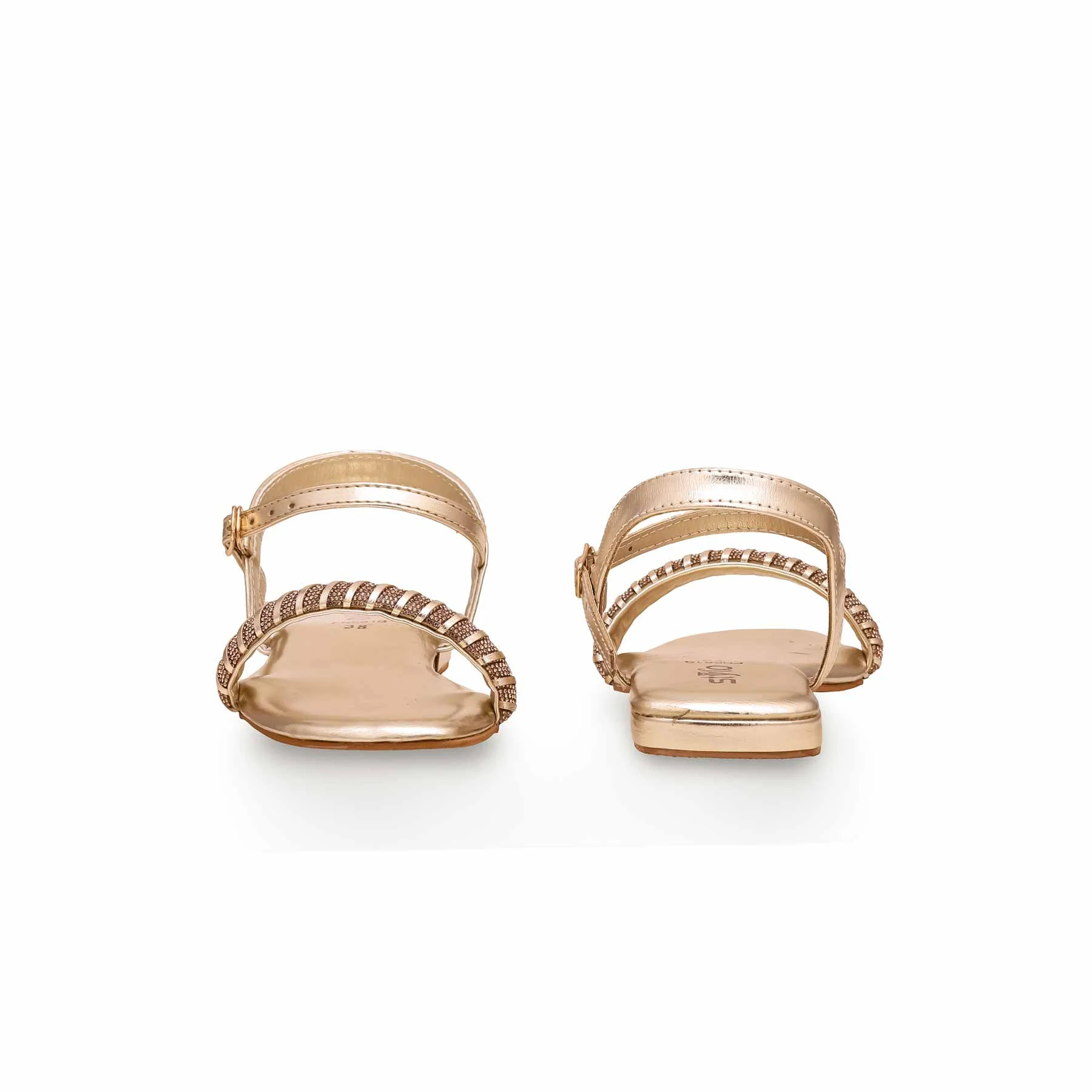 Golden Fancy Sandal FN5918 - Image 4