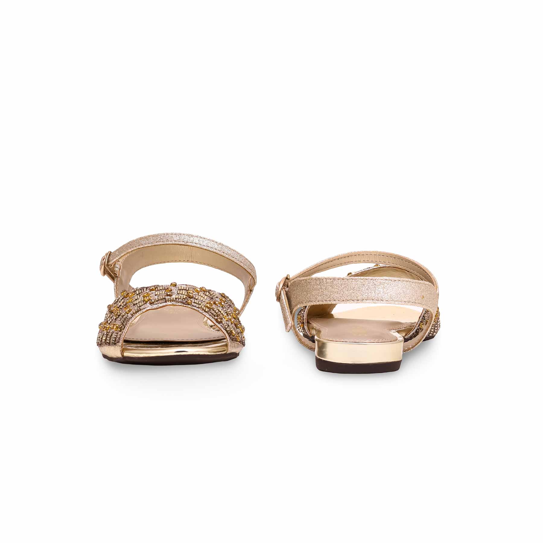 Golden Fancy Sandal FN5998 - Image 3