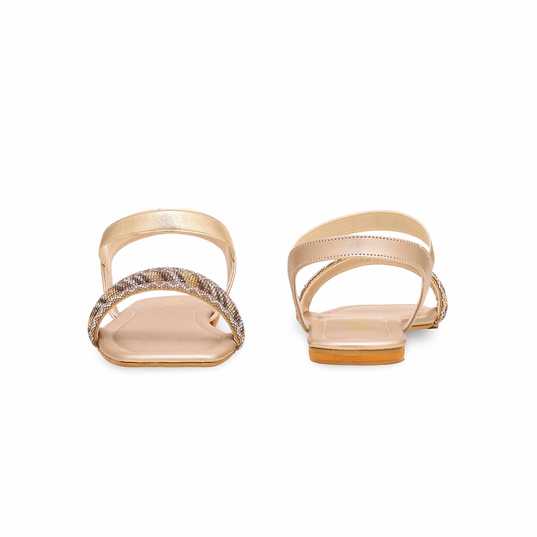 Golden Fancy Sandal FN6001 - Image 4