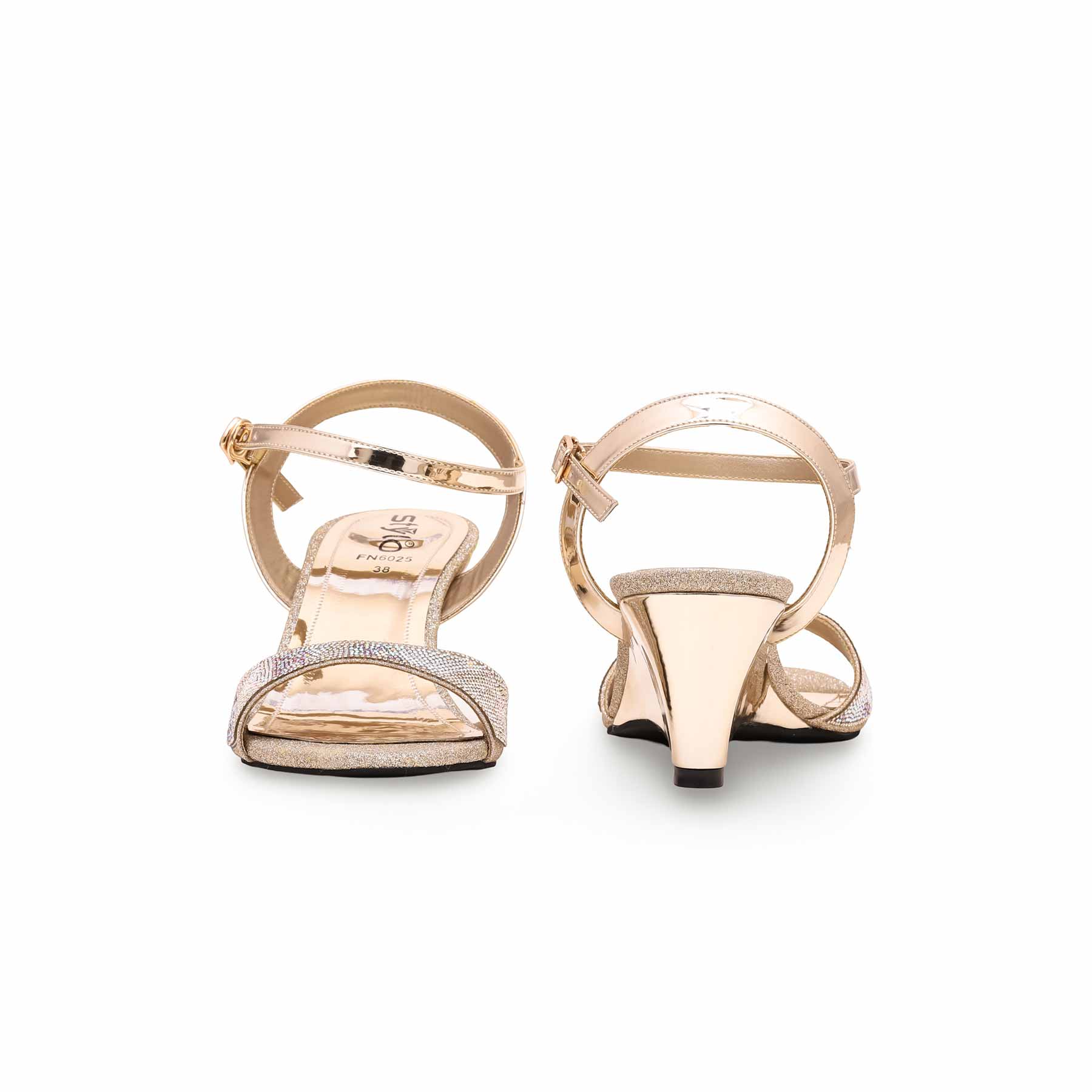 Golden Fancy Sandal FN6025 - Image 4