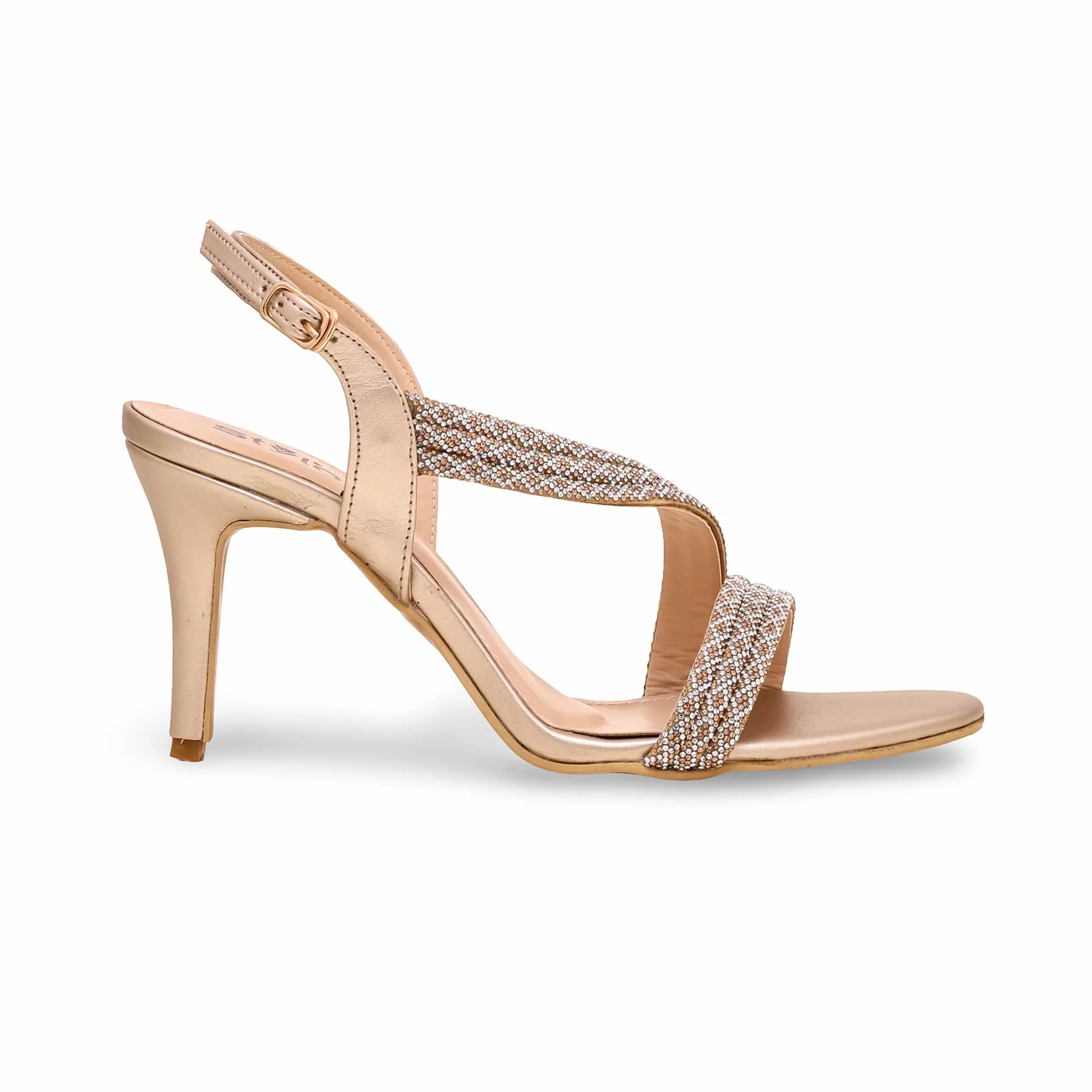 Golden Fancy Sandal FN6027 - Image 2