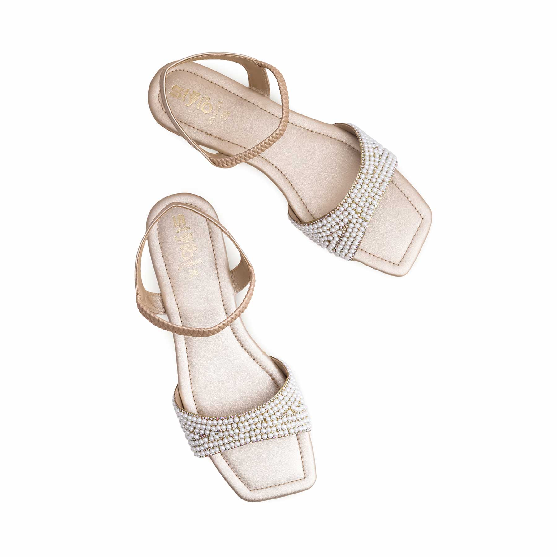 Golden Fancy Sandal FN6053 - Image 5