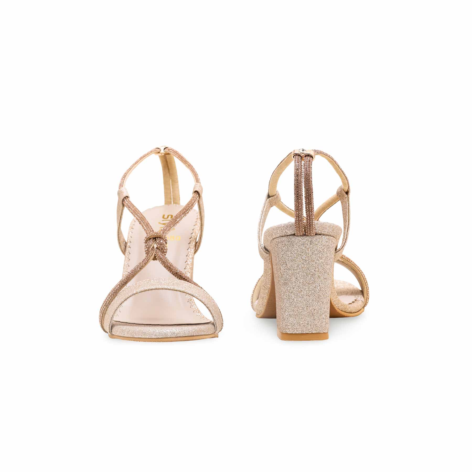 Golden Fancy Sandal FN6080 - Image 4
