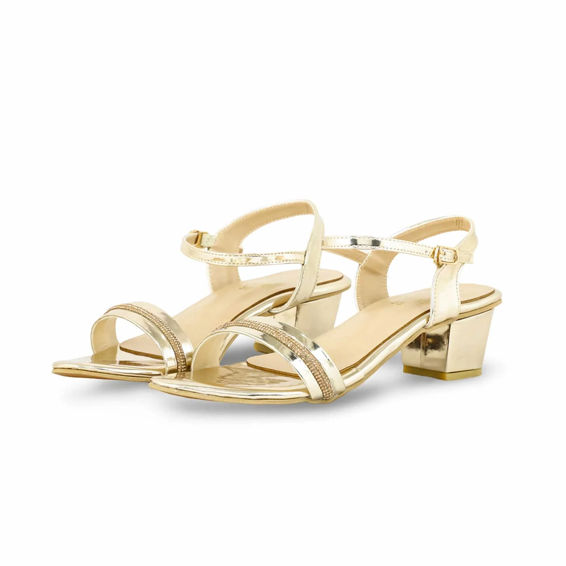 Golden Fancy Sandal FN6087 - Image 3