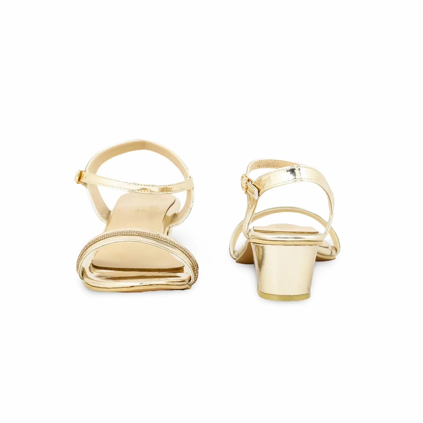 Golden Fancy Sandal FN6087 - Image 4