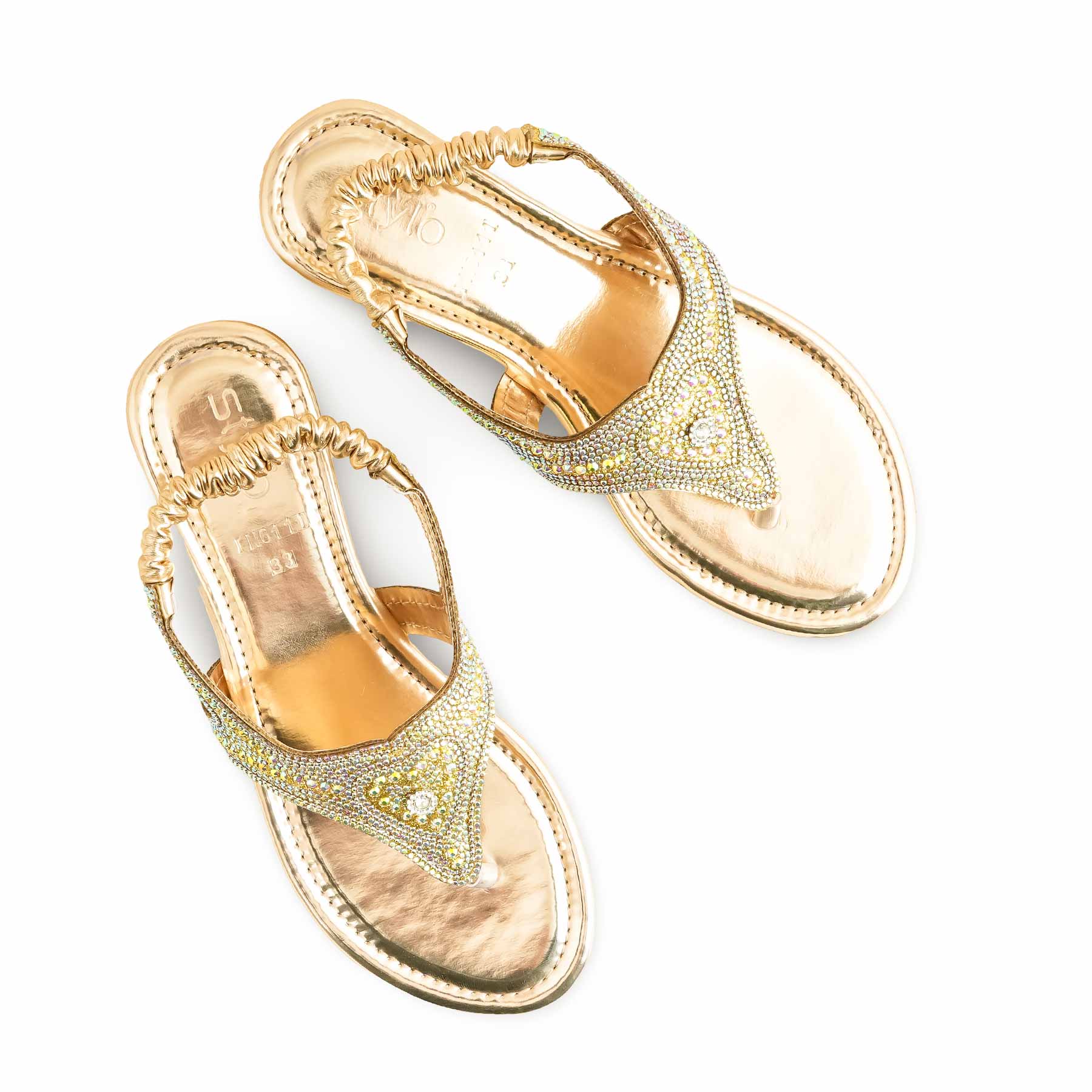Golden Fancy Sandal FN6111 - Image 5