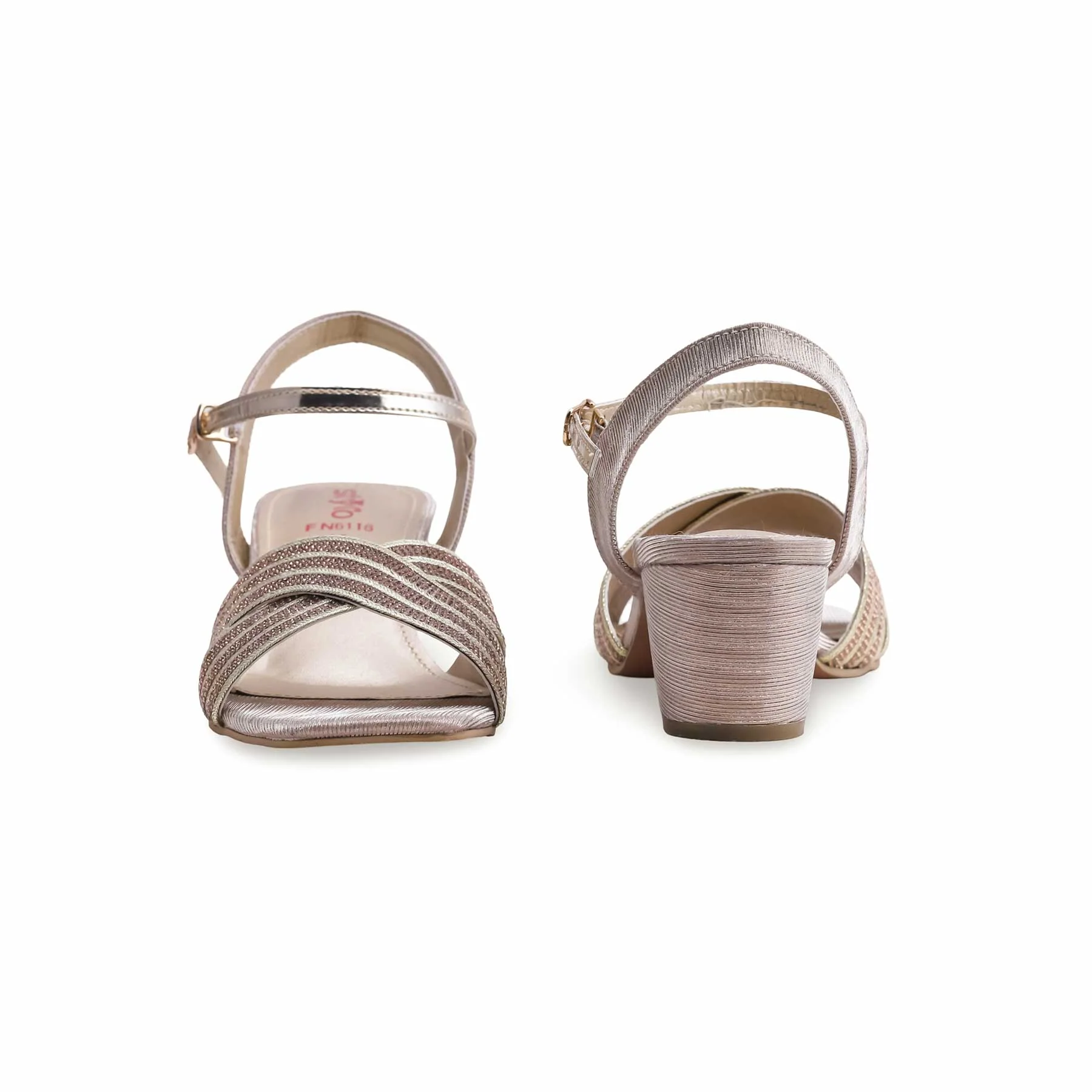 Golden Fancy Sandal FN6116 - Image 4