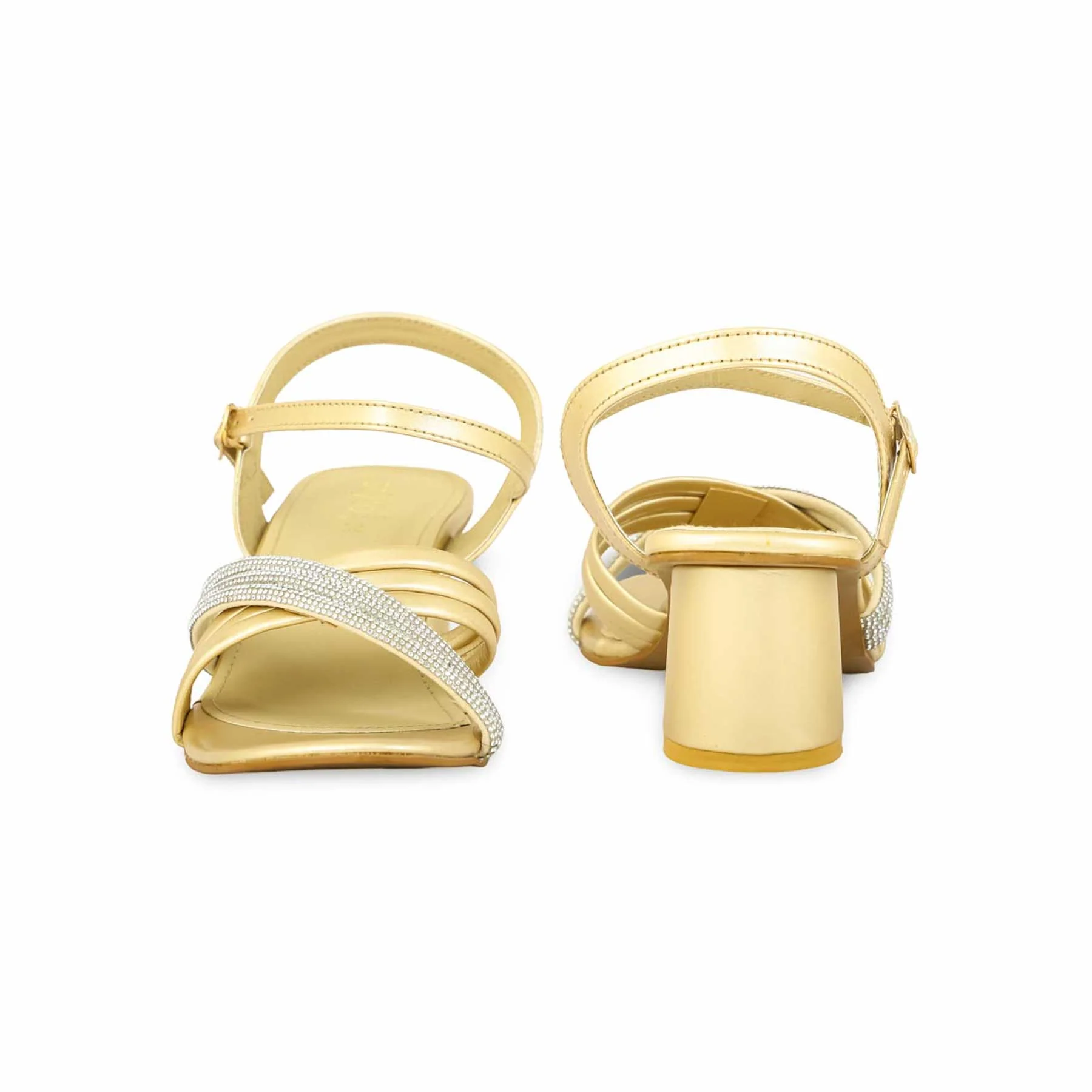 Golden Fancy Sandal FN6123 - Image 4