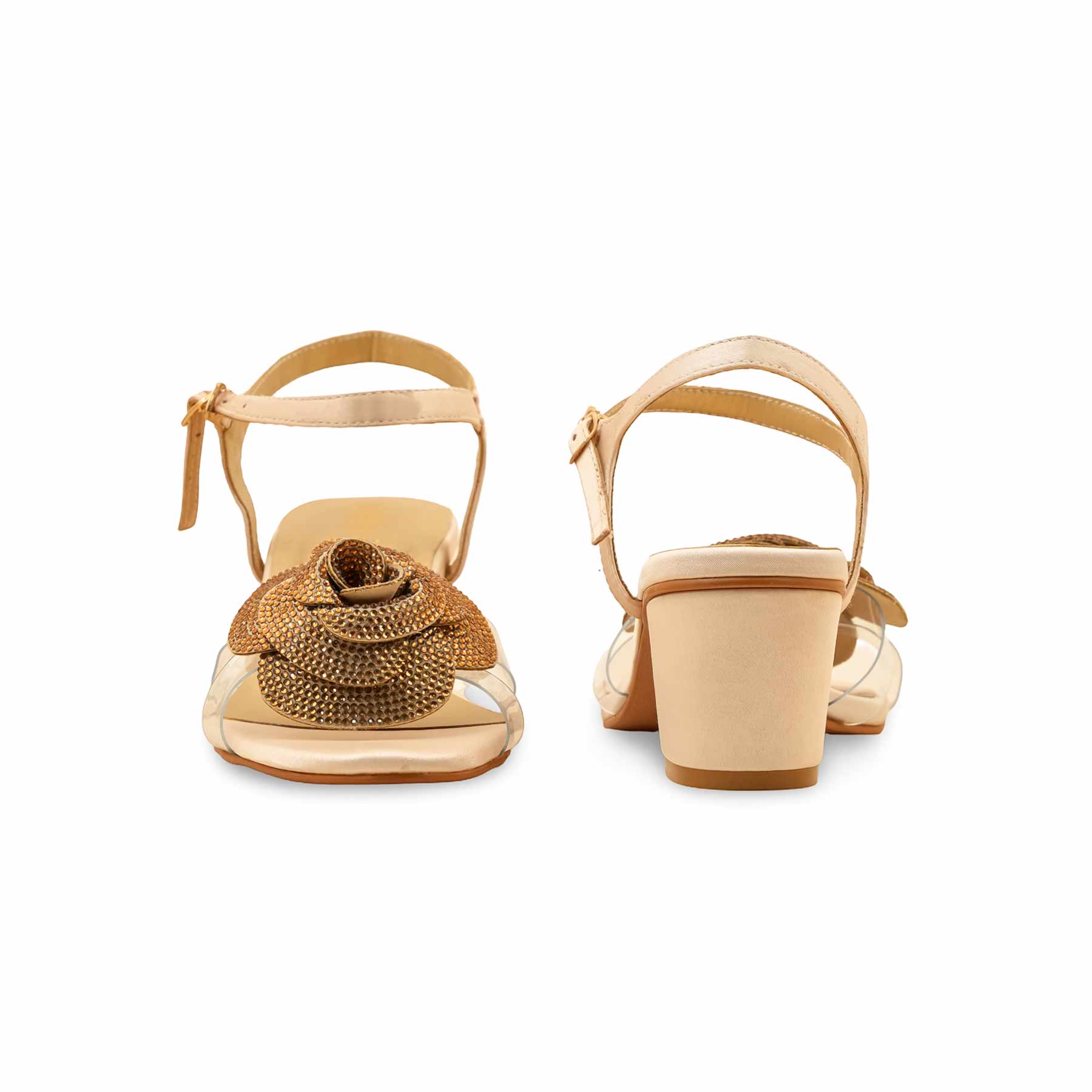 Golden Fancy Sandal FN6137 - Image 4