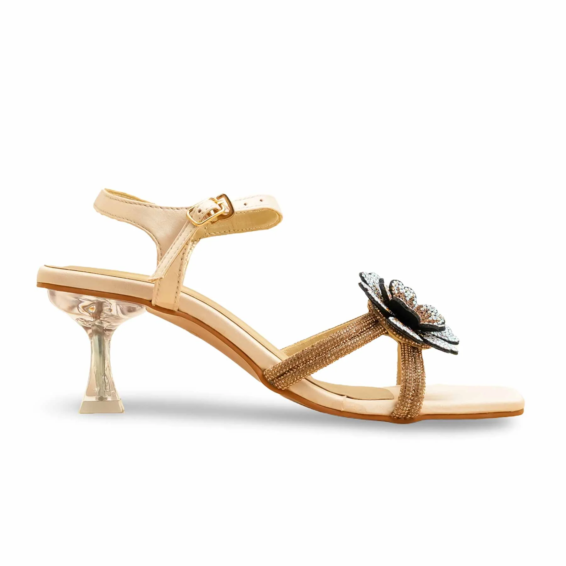 Golden Fancy Sandal FN6138 - Image 2