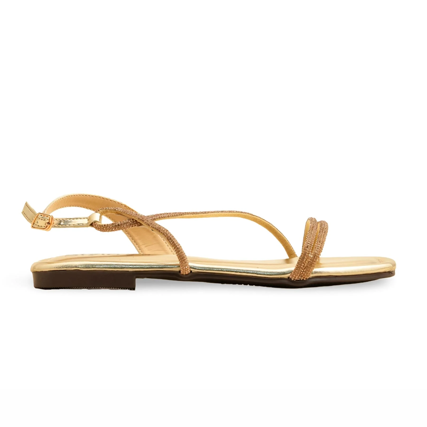 Golden Fancy Sandal FN6162 - Image 2