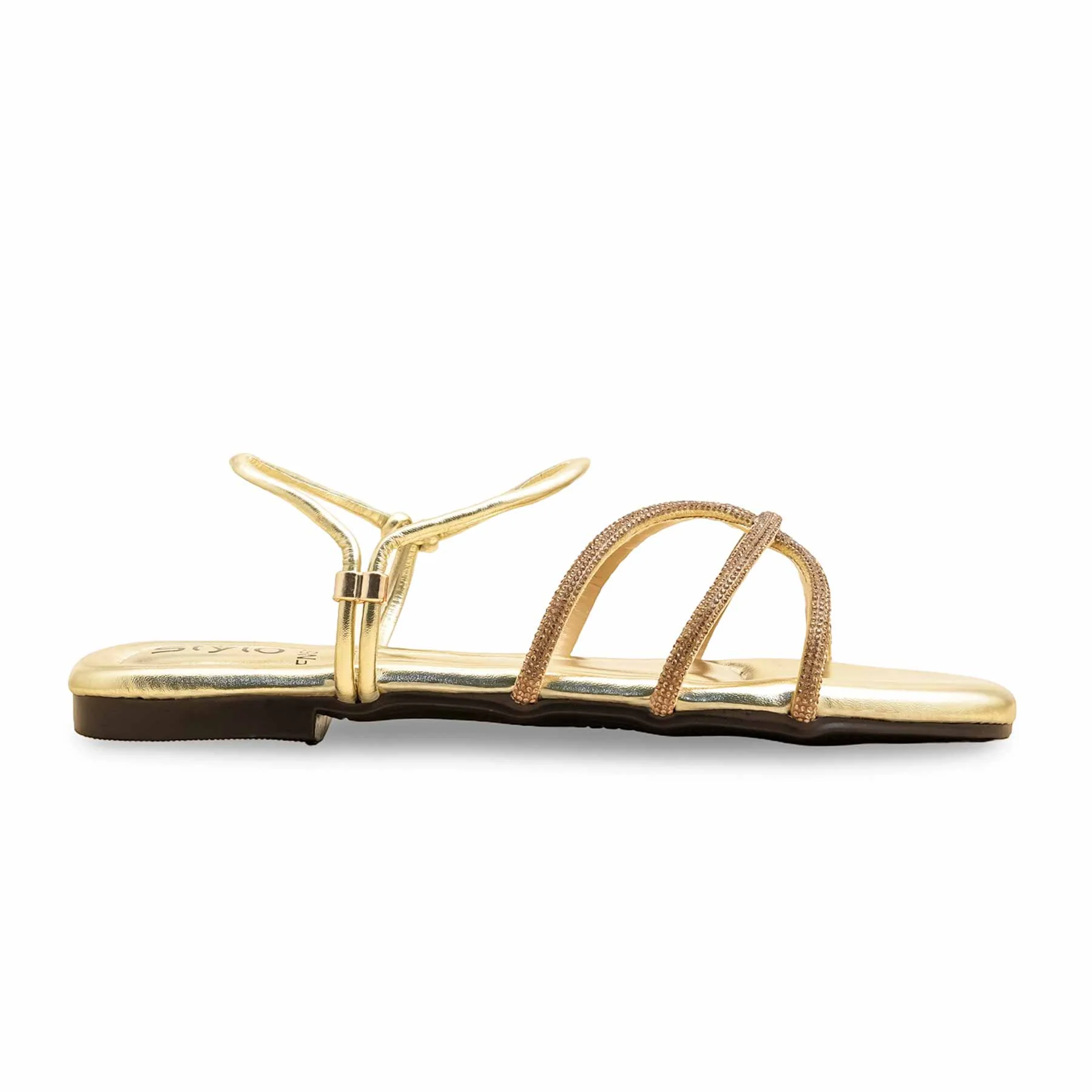 Golden Fancy Sandal FN6163 - Image 2