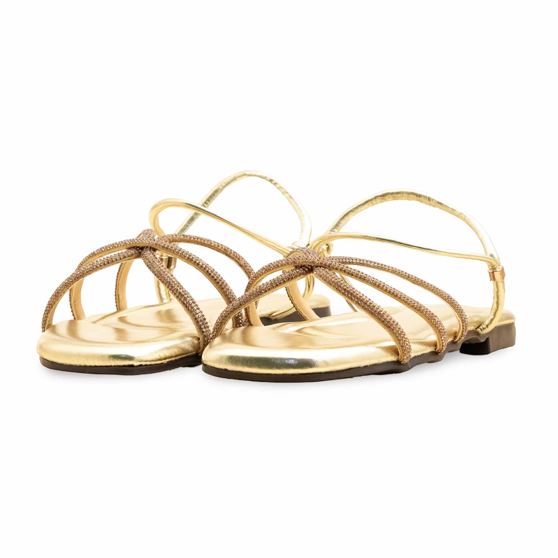 Golden Fancy Sandal FN6163 - Image 3
